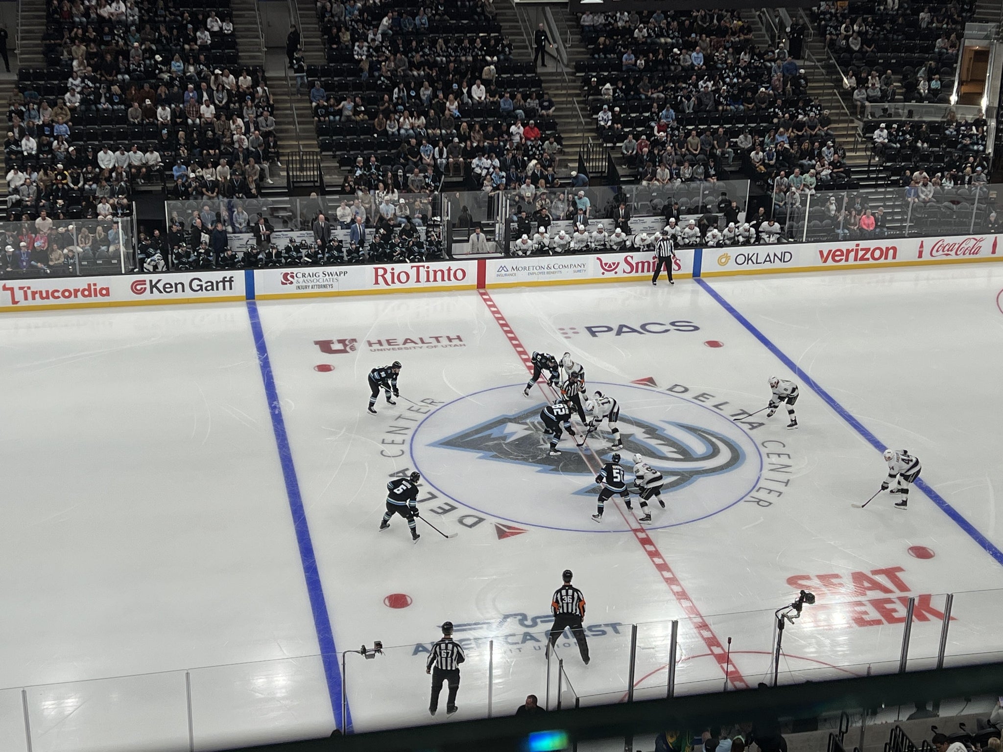 Real Fan View taken from Section 133 at Delta Center by Steve Y