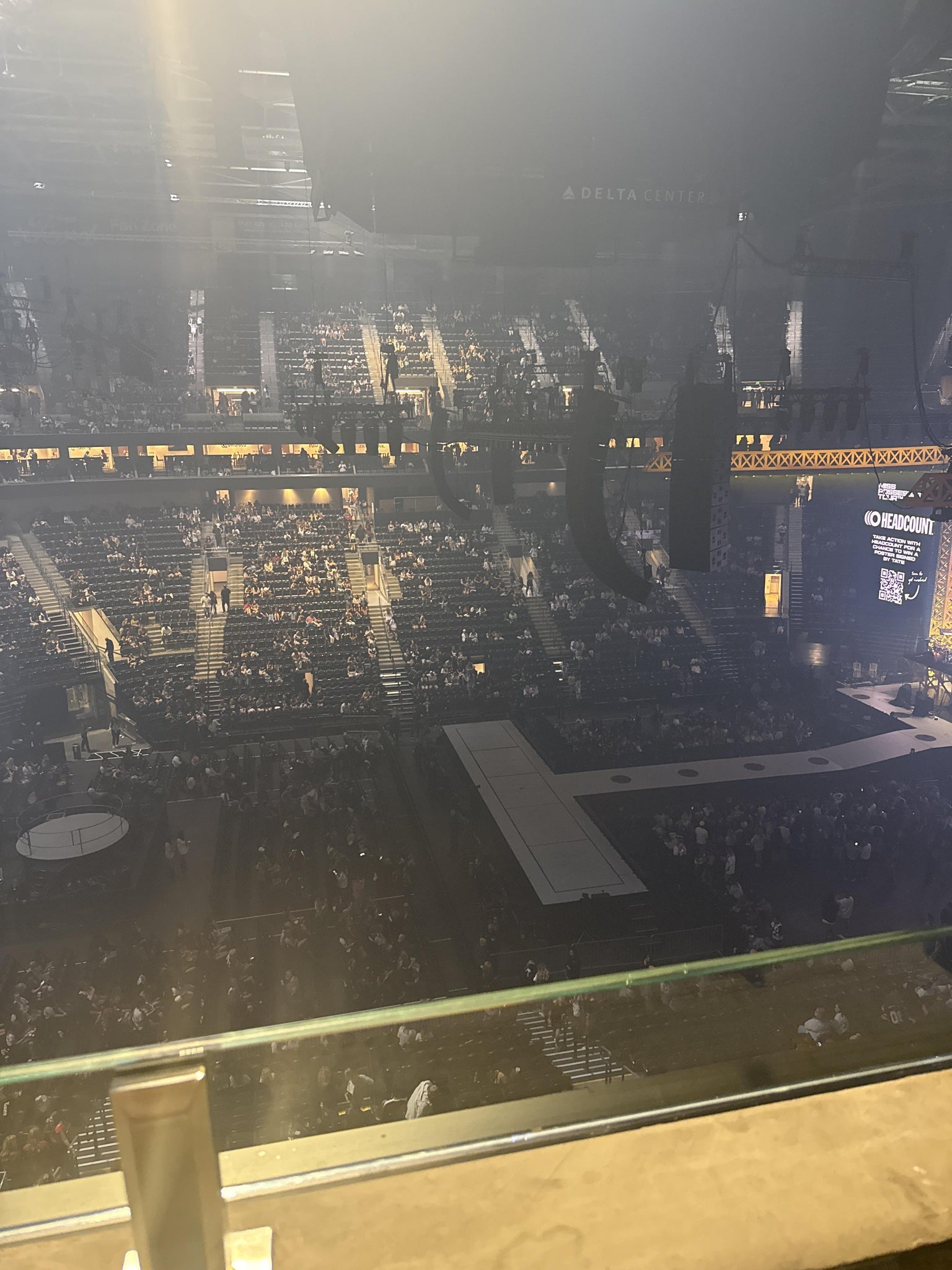 Real Fan View taken from Section 133 at Delta Center by Dan L
