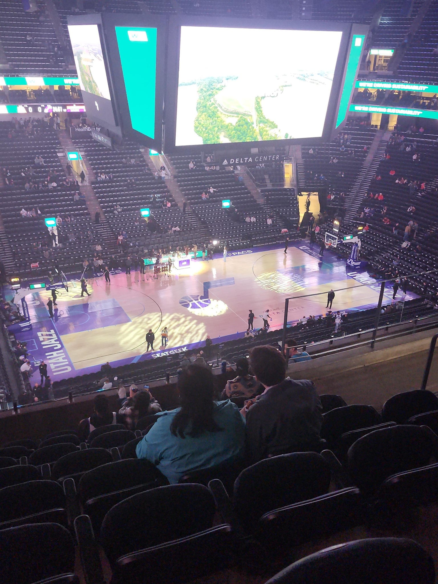Real Fan View taken from Section 134 at Delta Center by Daniel M