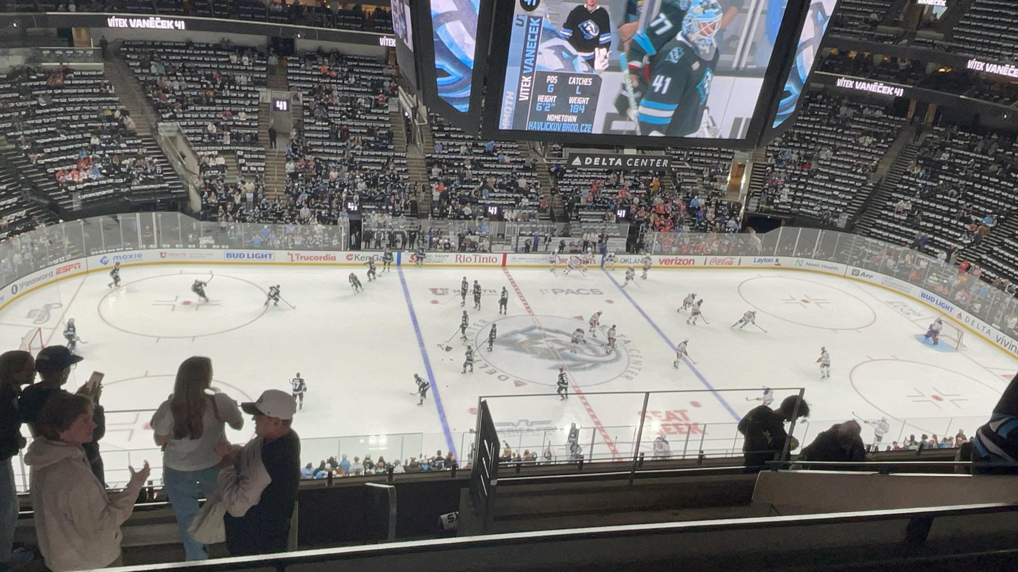 Real Fan View taken from Section 134 at Delta Center by John G