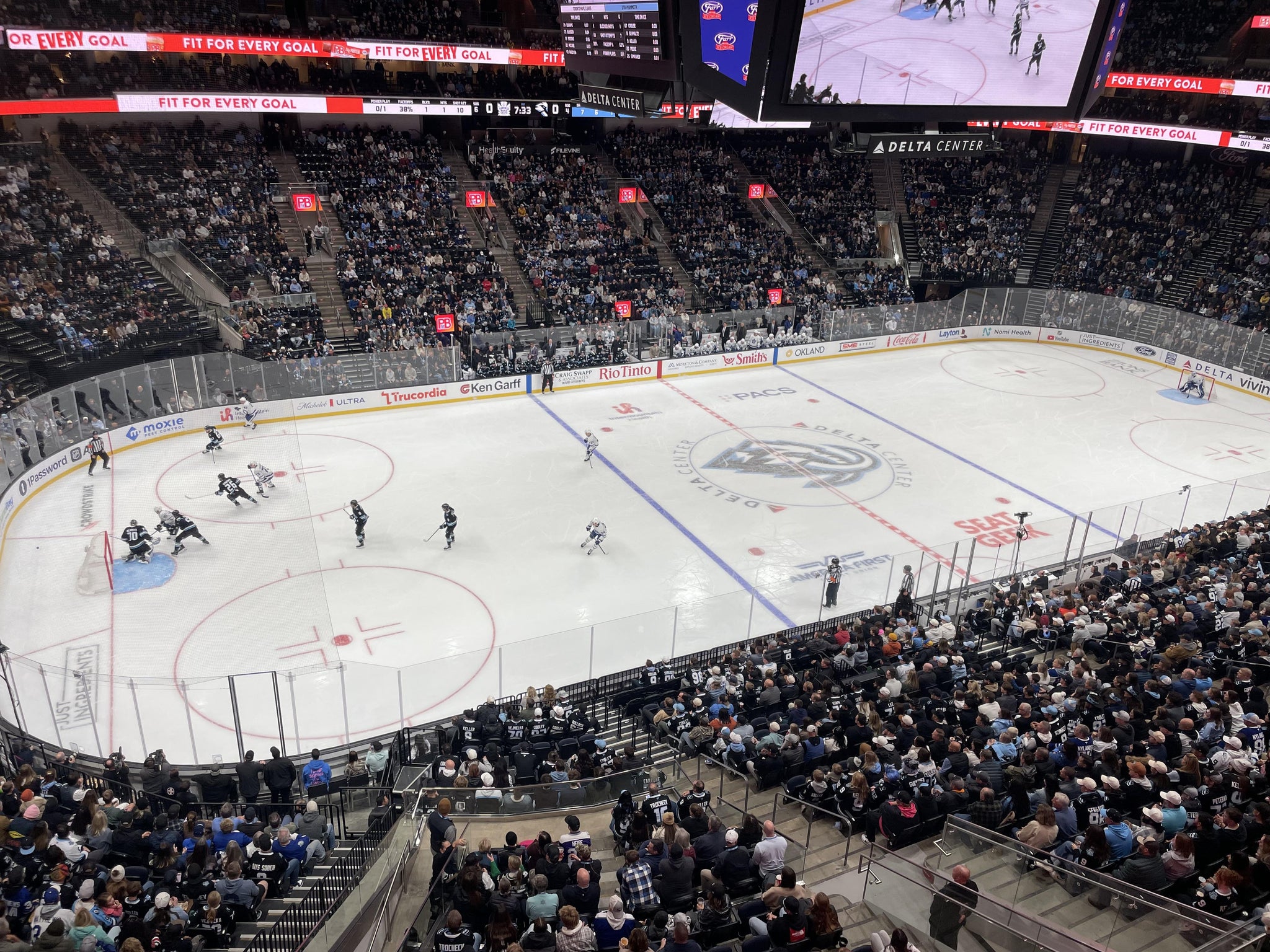 Real Fan View taken from Section 135 at Delta Center by Joseph bento