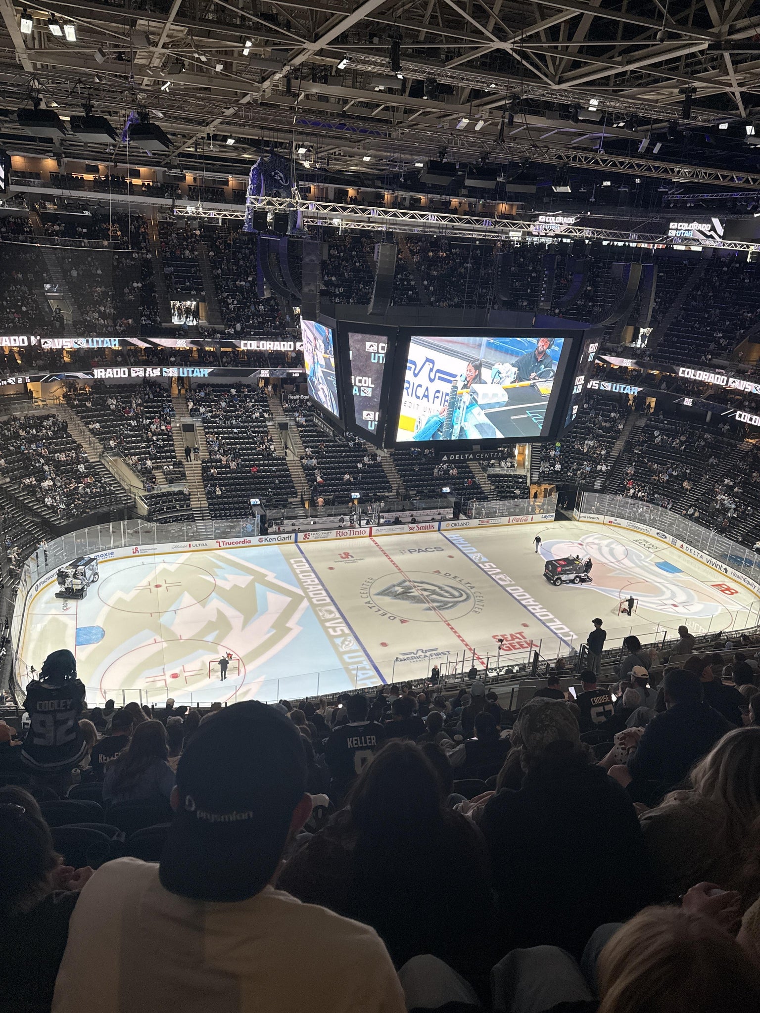 Real Fan View taken from Section 135 at Delta Center by Hannah S