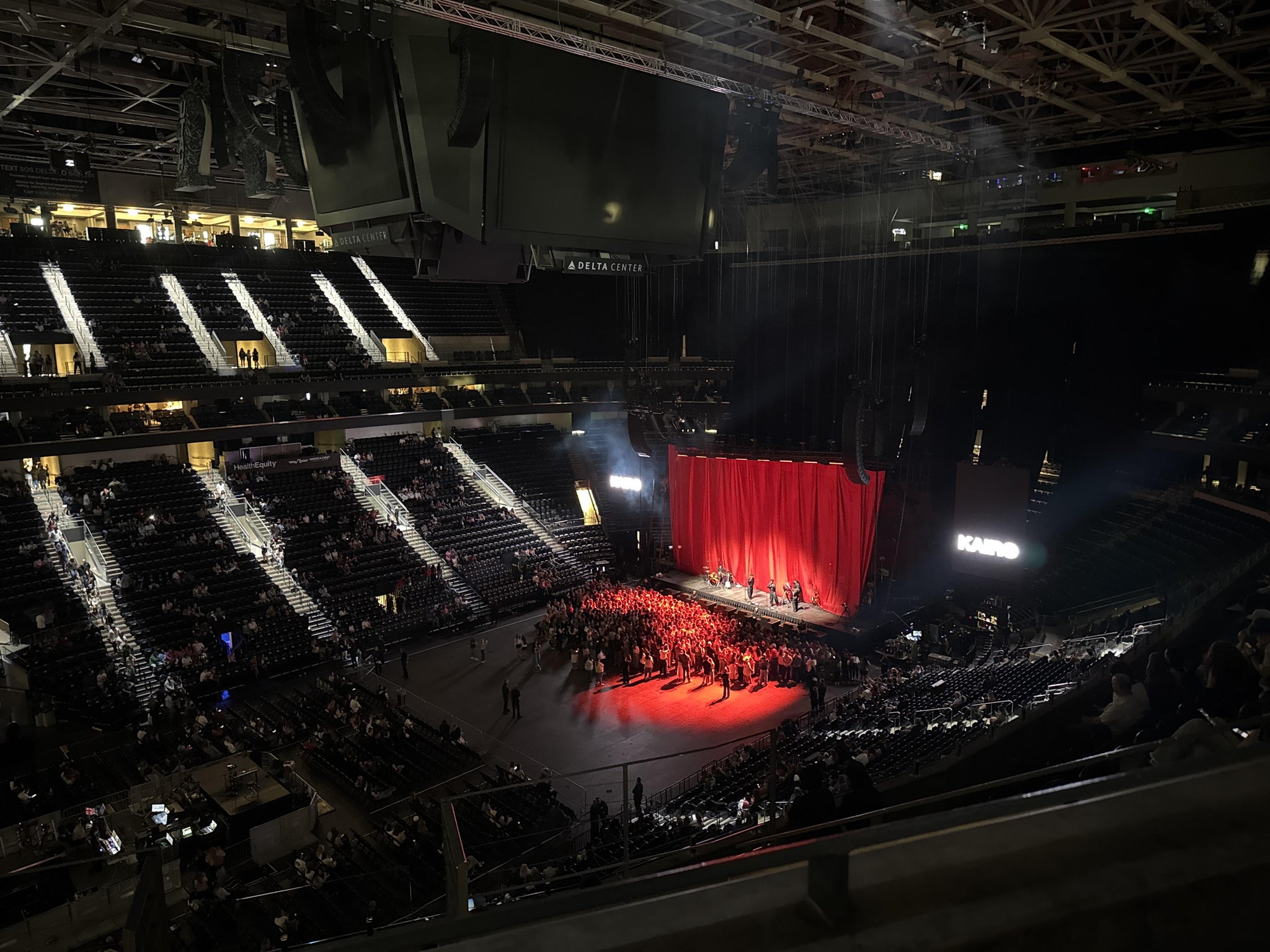 Real Fan View taken from Section 136 at Delta Center by Sam S