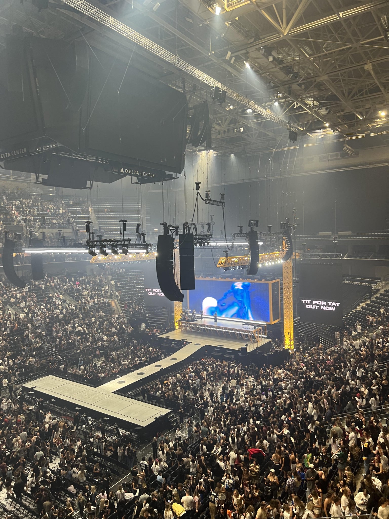 Real Fan View taken from Section 137 at Delta Center by Gina A
