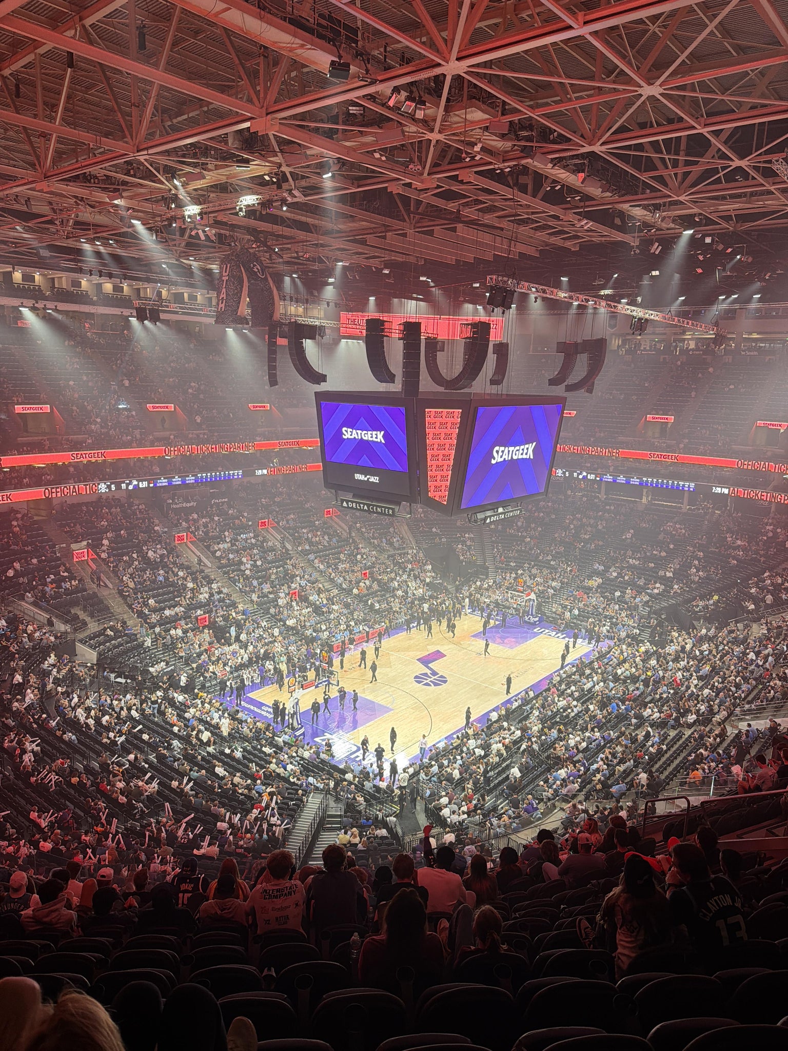 Real Fan View taken from Section 137 at Delta Center by Angel C
