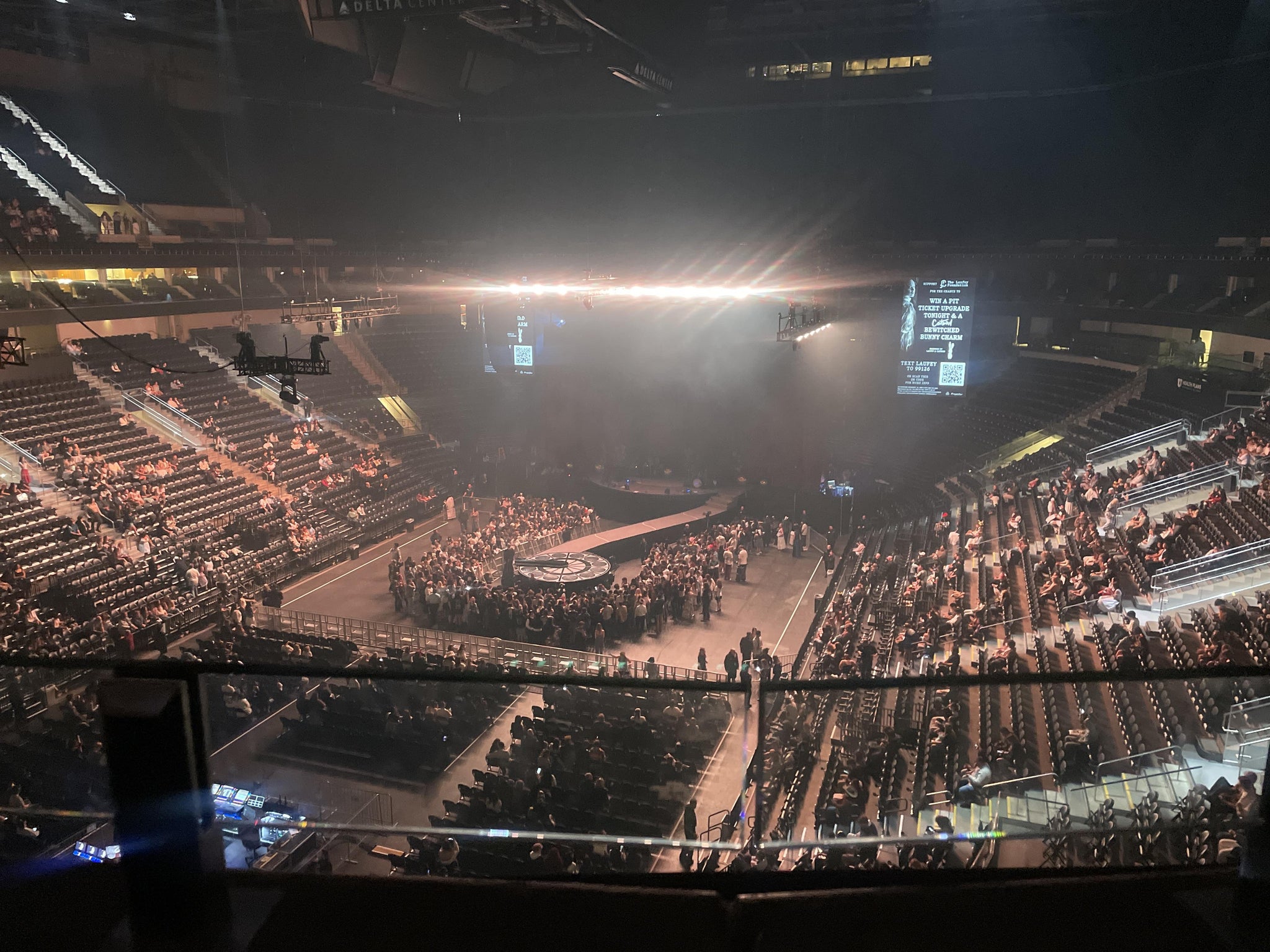 Real Fan View taken from Section 139 at Delta Center by Anonymous User