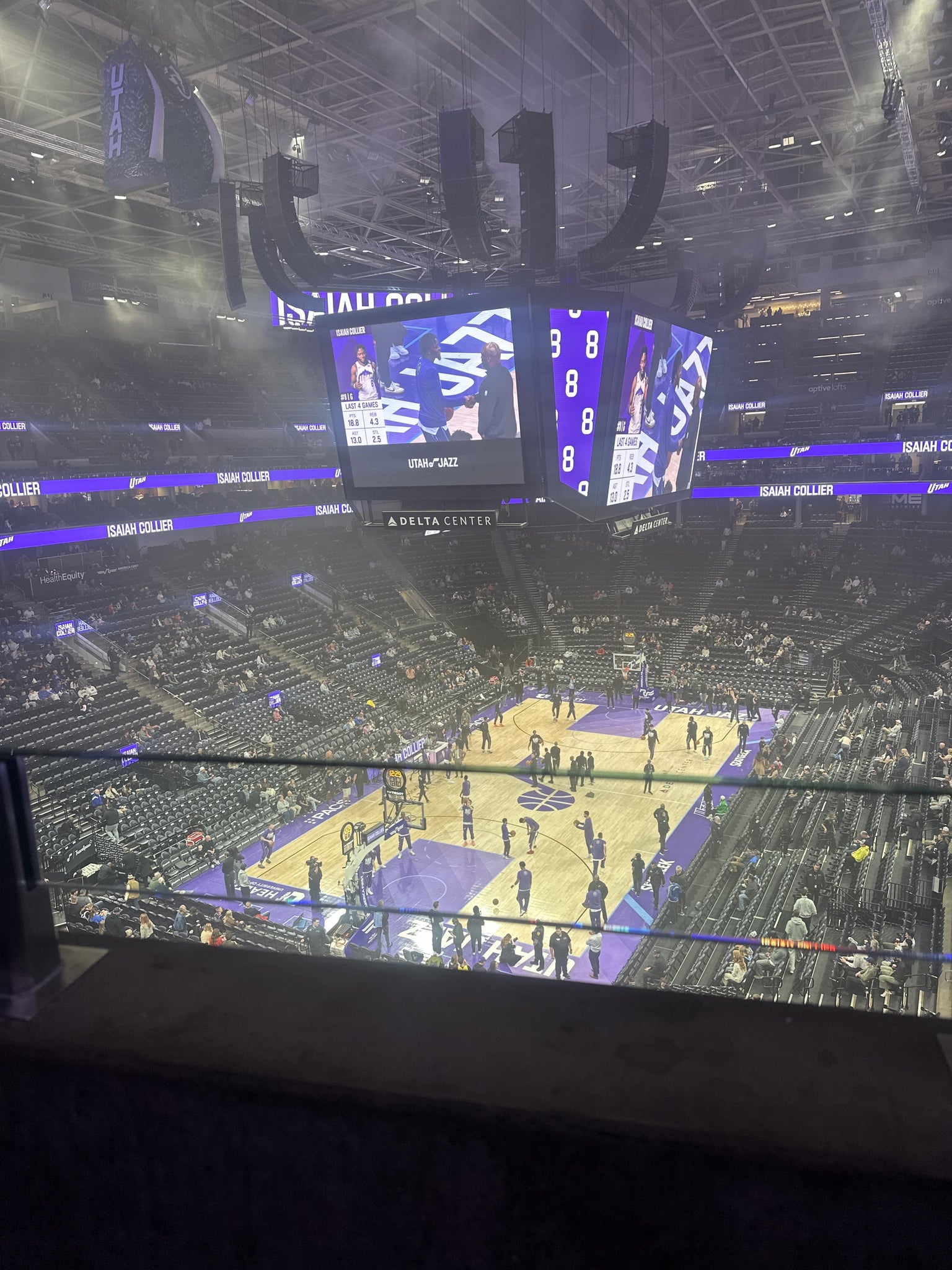 Real Fan View taken from Section 139 at Delta Center by Cicelie K