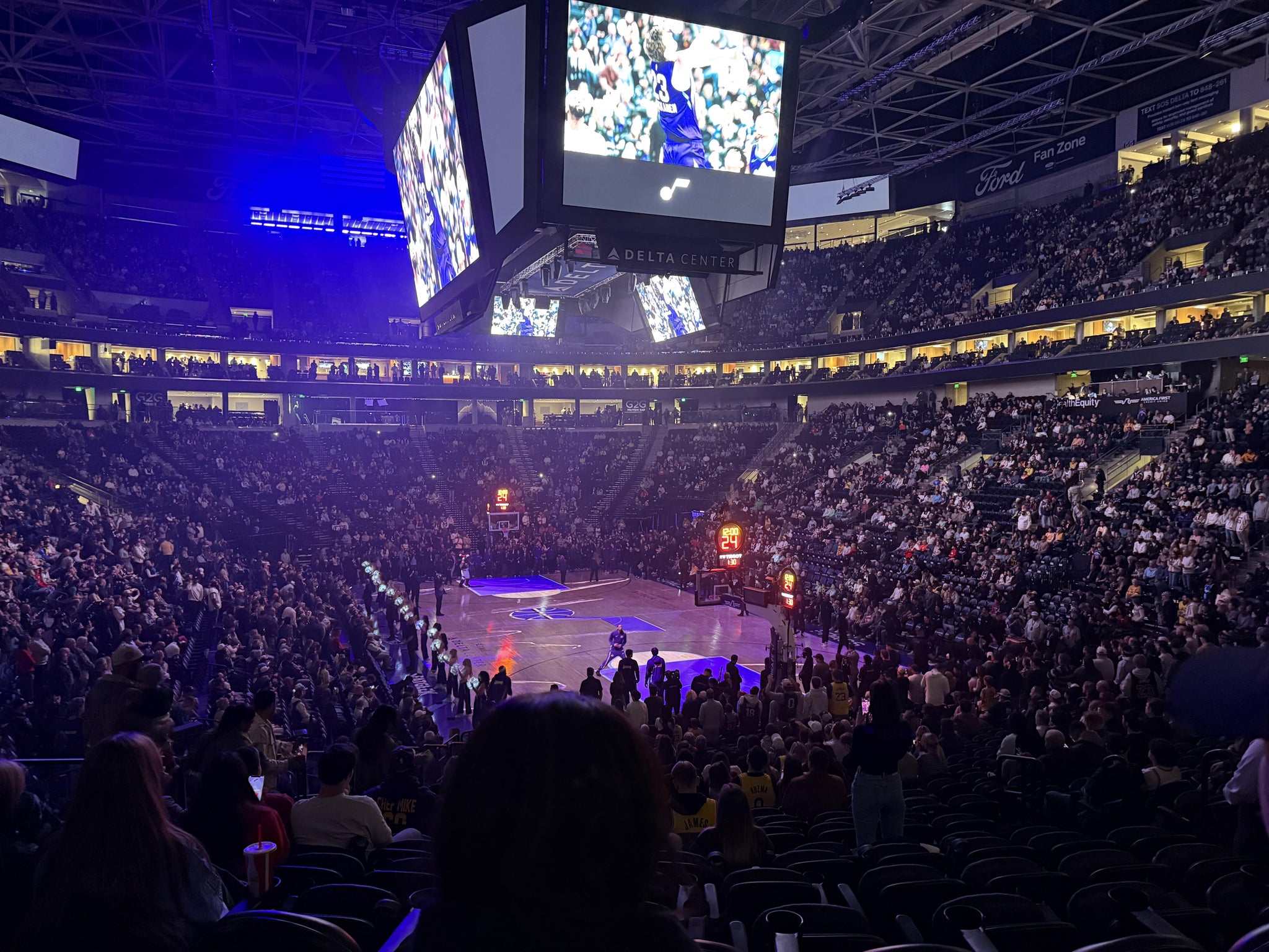 Real Fan View taken from Section 14 at Delta Center by Diego R