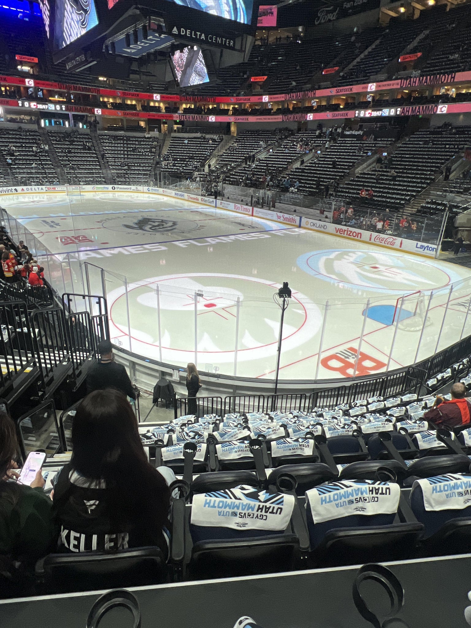 Real Fan View taken from Section 14 at Delta Center by Adam C