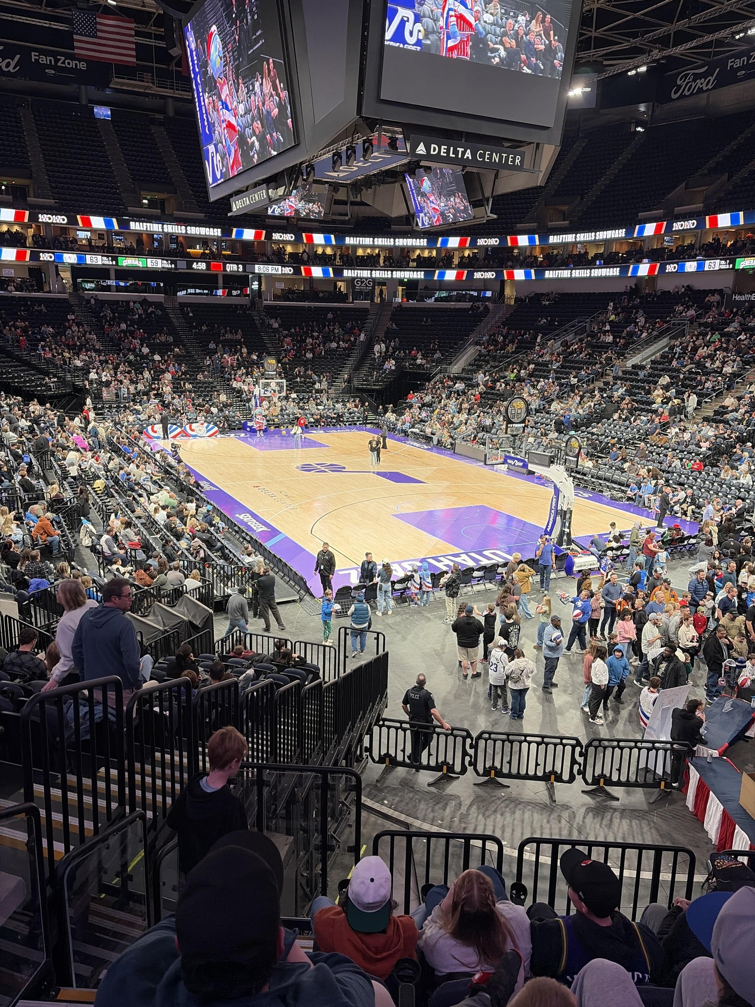 Real Fan View taken from Section 14 at Delta Center by Chase M