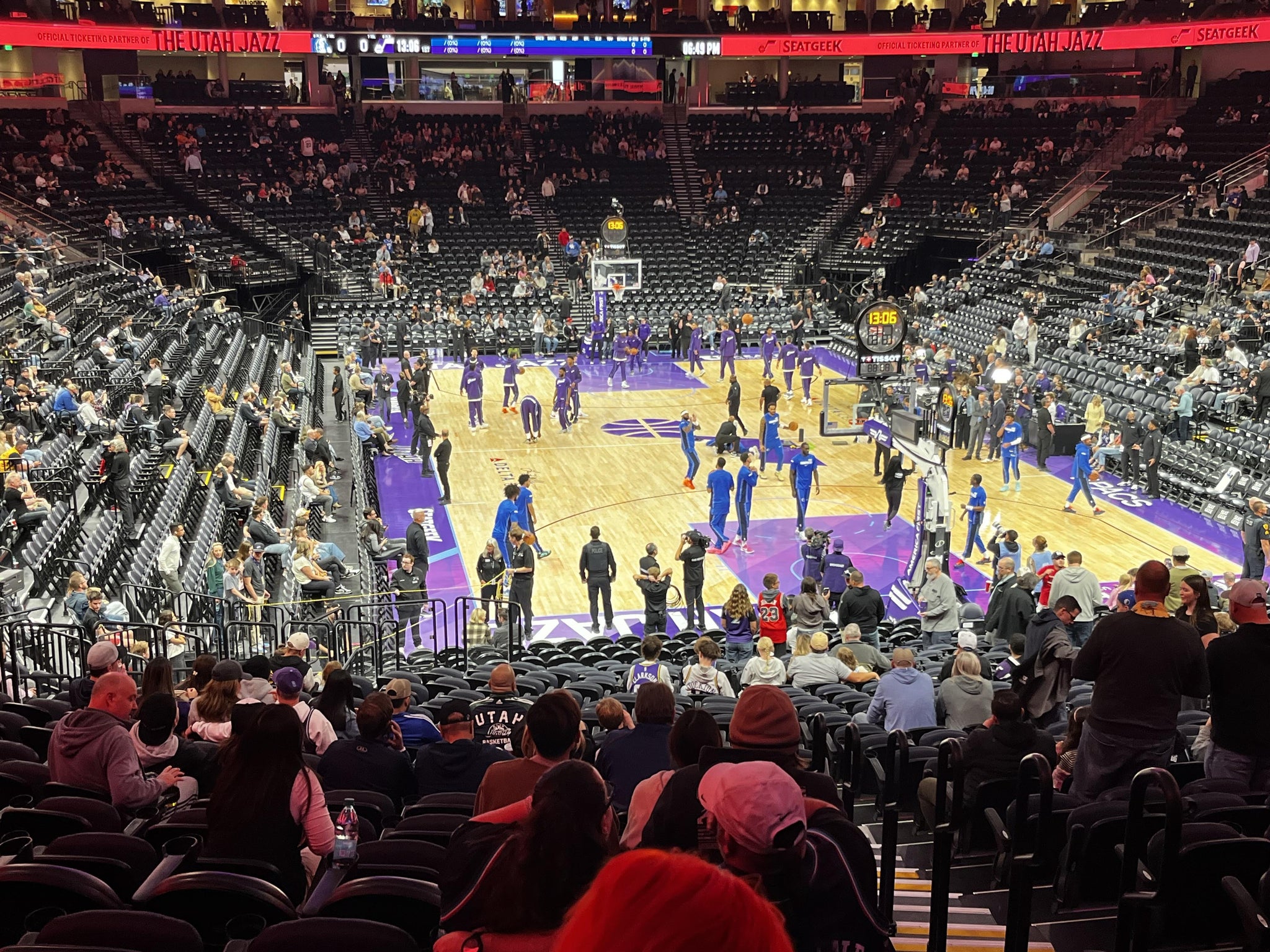 Real Fan View taken from Section 14 at Delta Center by Brady J