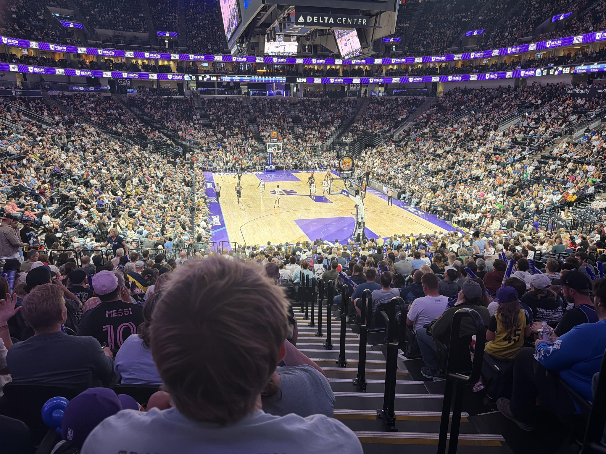 Real Fan View taken from Section 14 at Delta Center by Brady J