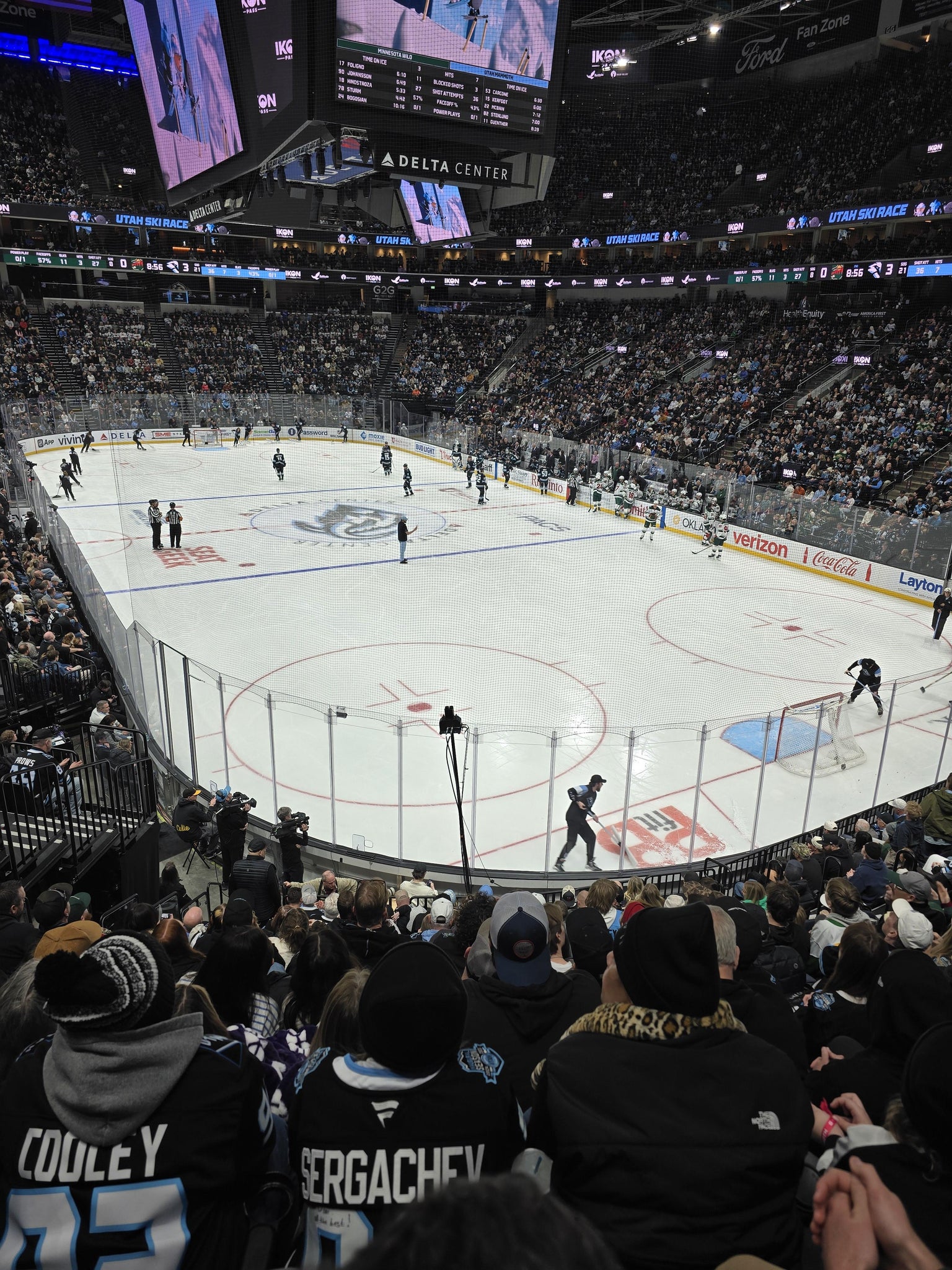 Real Fan View taken from Section 14 at Delta Center by David M