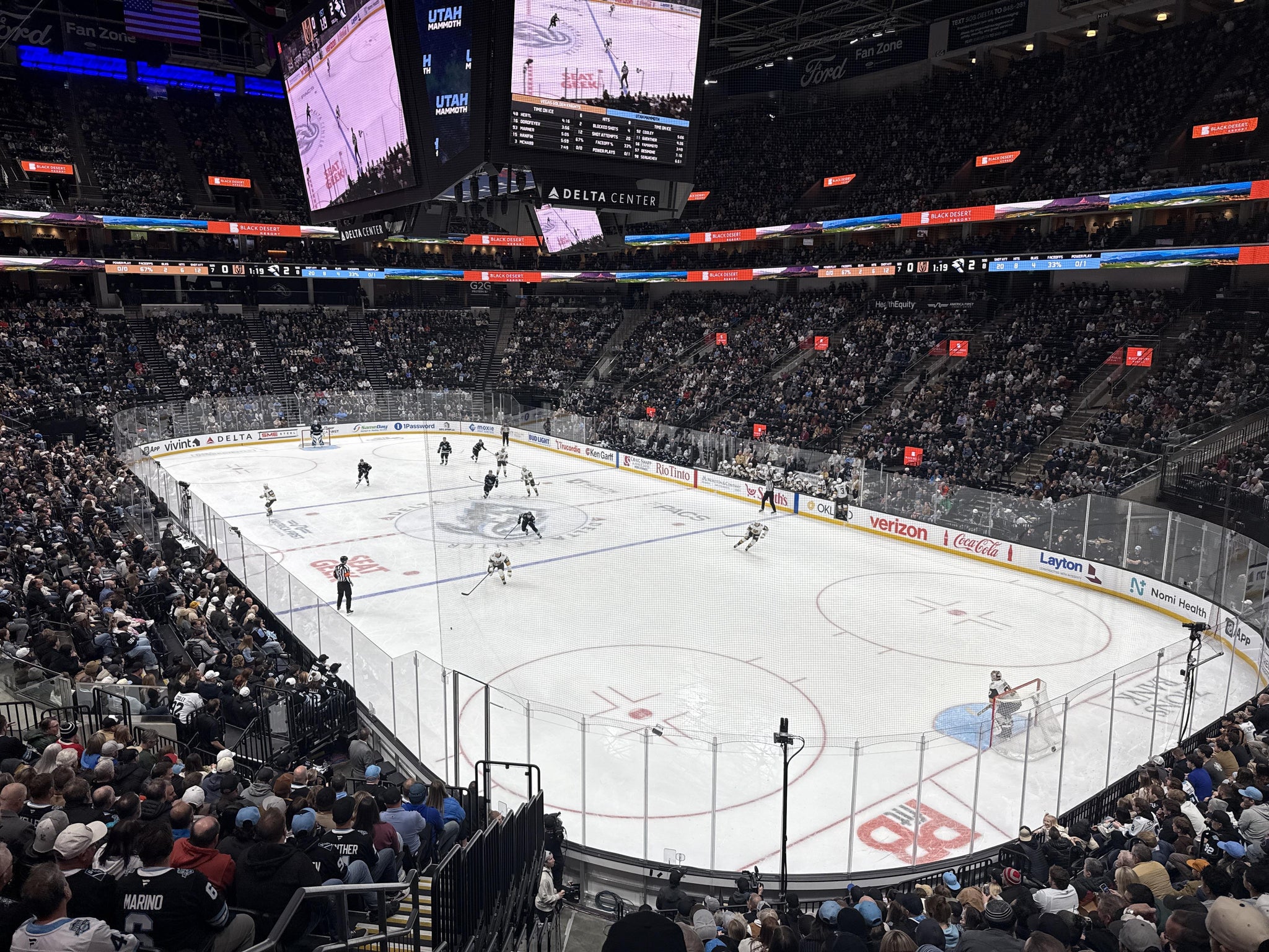 Real Fan View taken from Section 14 at Delta Center by Michael G