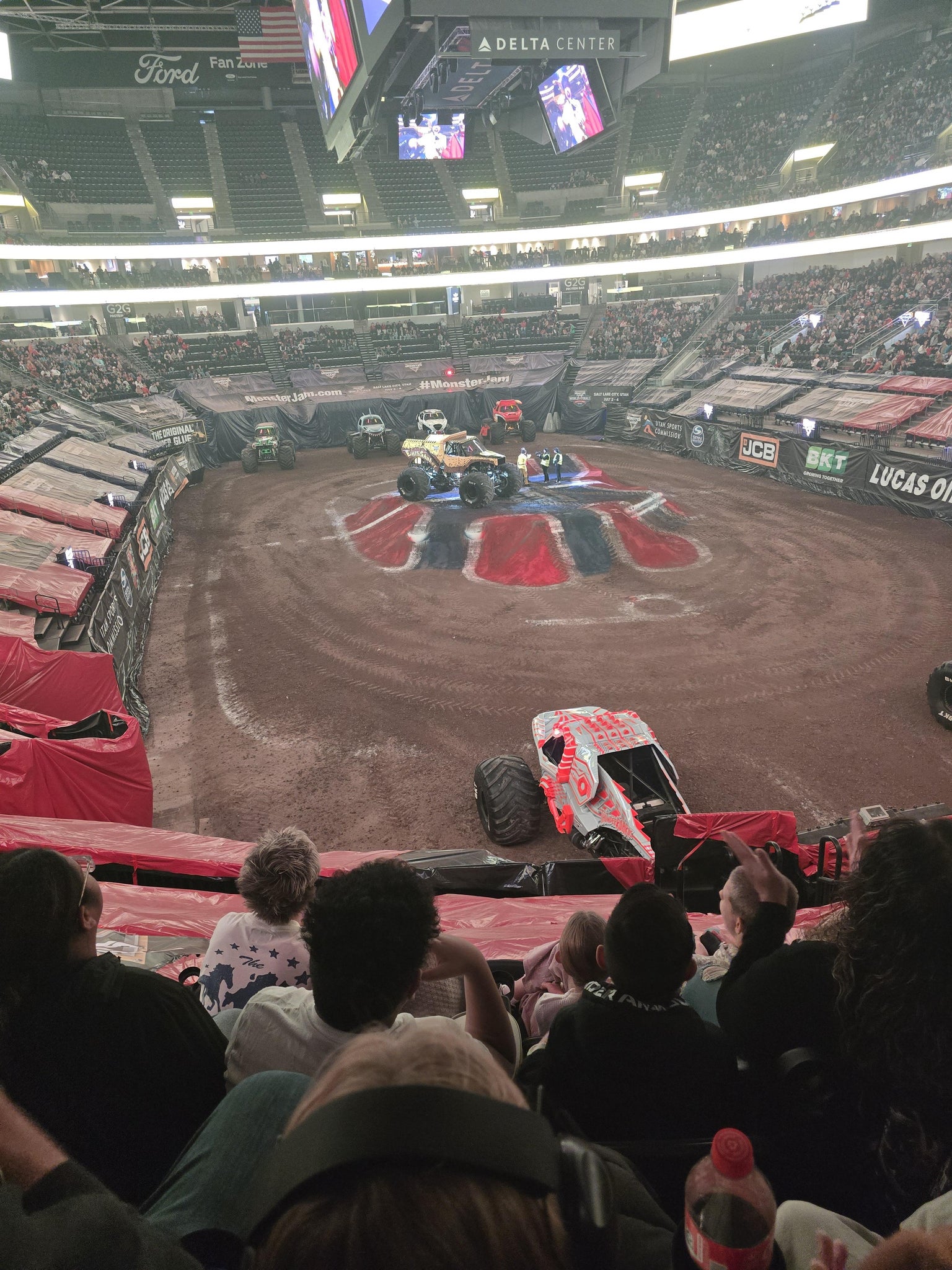 Real Fan View taken from Section 14 at Delta Center by Anonymous User