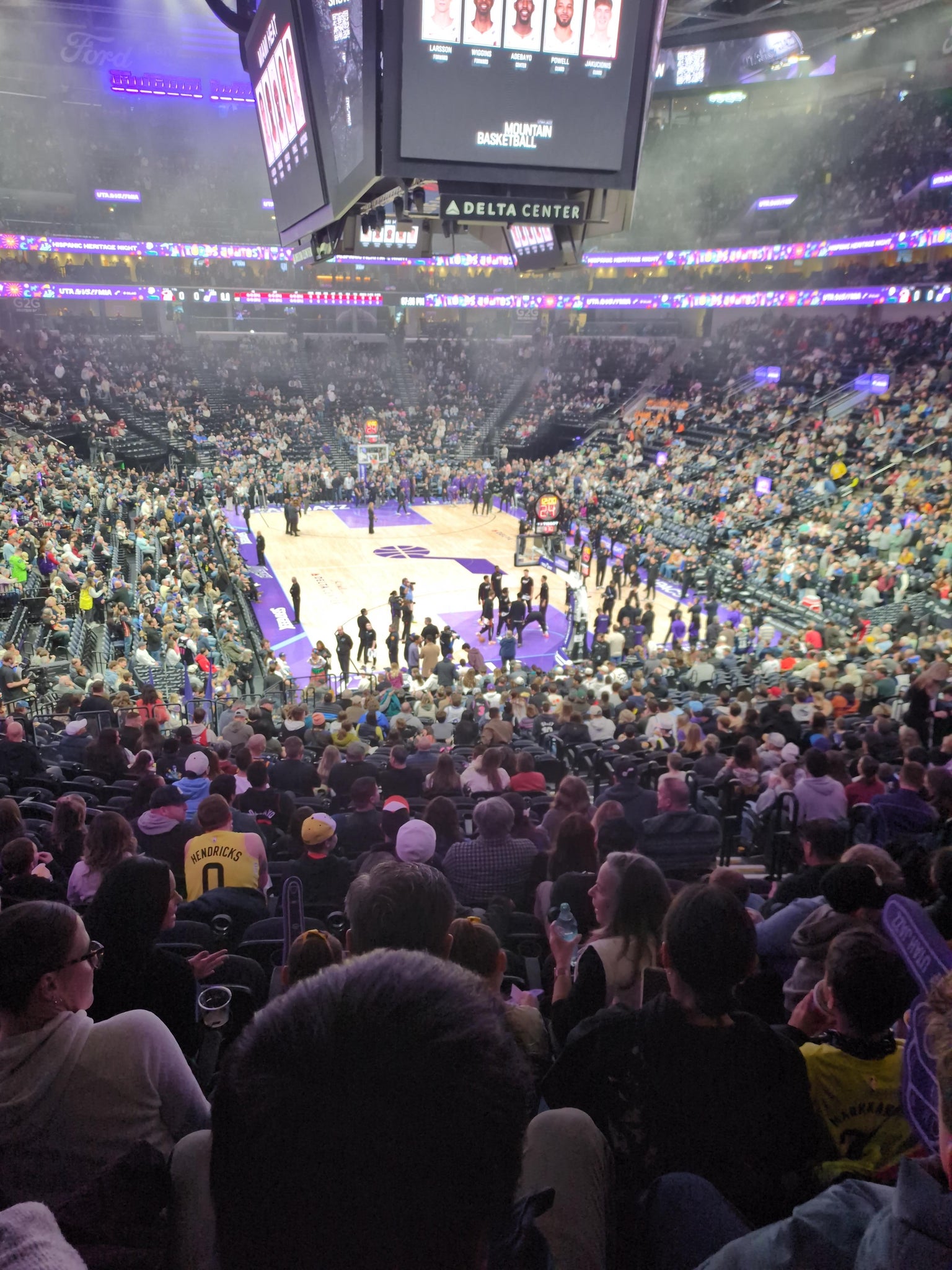 Real Fan View taken from Section 14 at Delta Center by Kaydee B