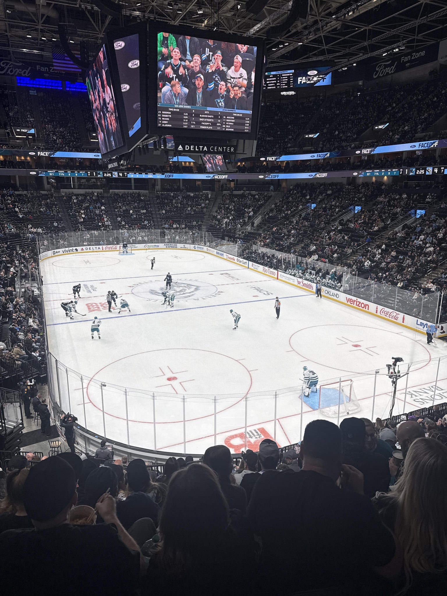 Real Fan View taken from Section 14 at Delta Center by Emily P