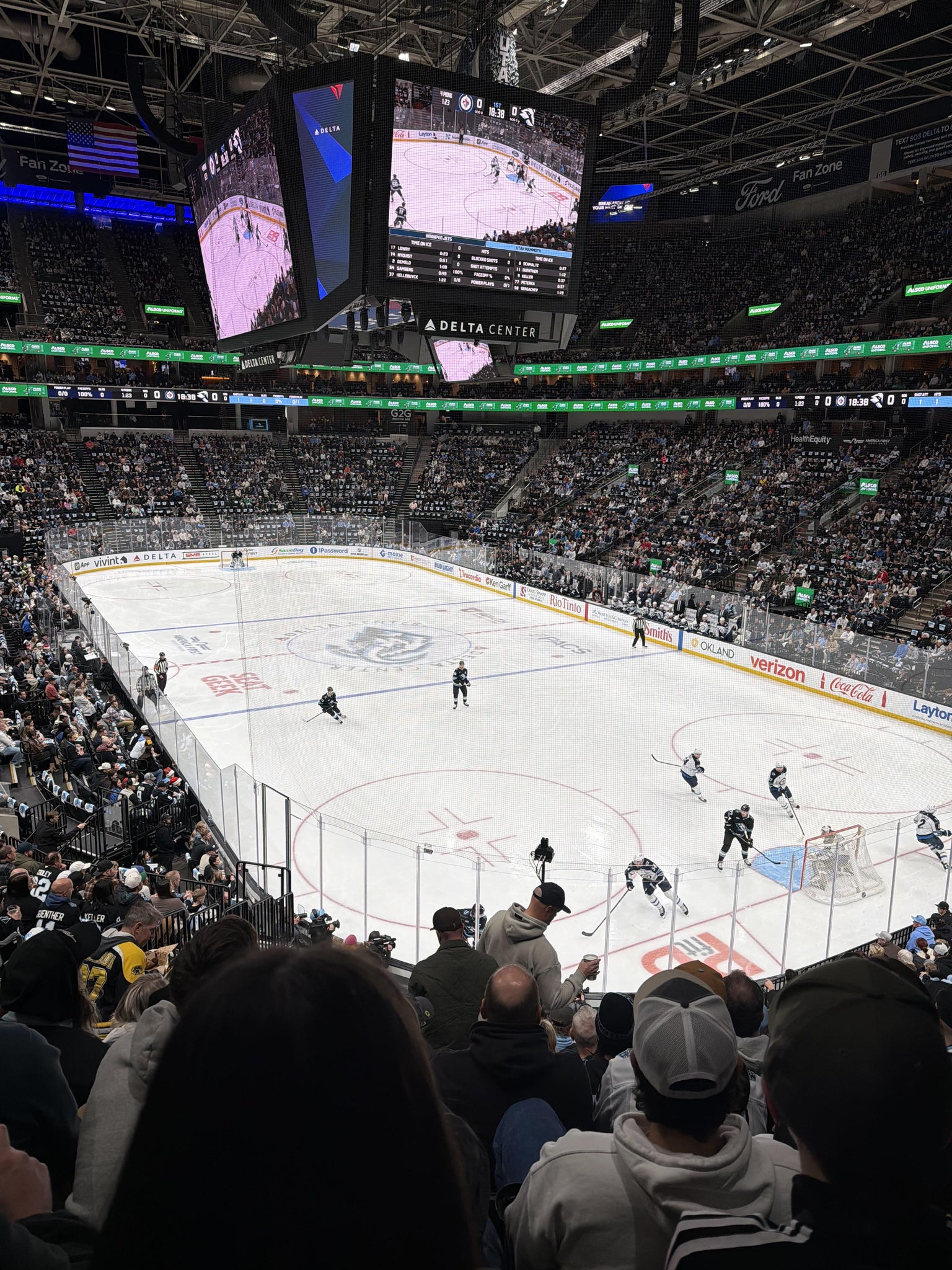 Real Fan View taken from Section 14 at Delta Center by Kylie W