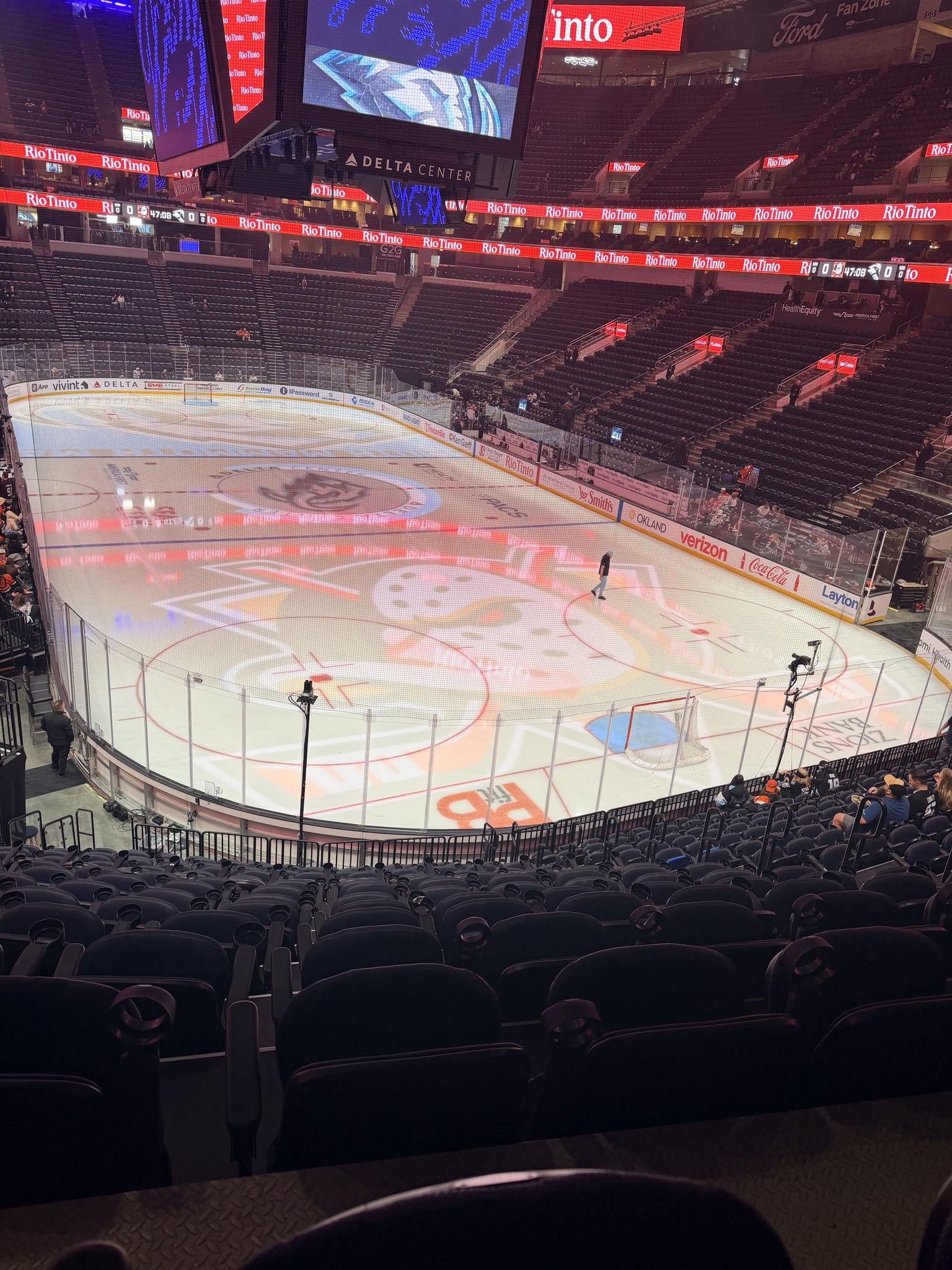 Real Fan View taken from Section 14 at Delta Center by Oria B