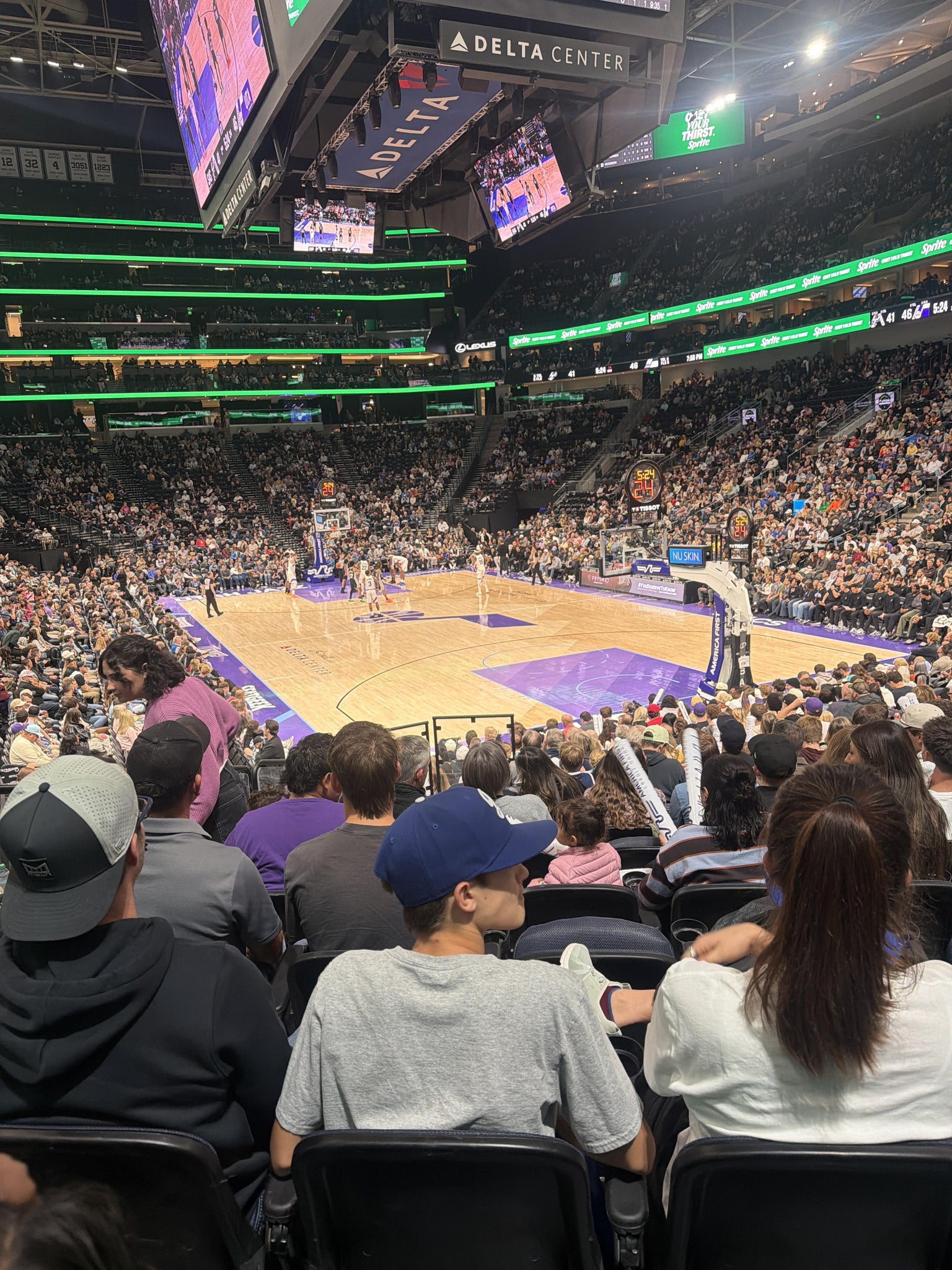 Real Fan View taken from Section 14 at Delta Center by Russell N