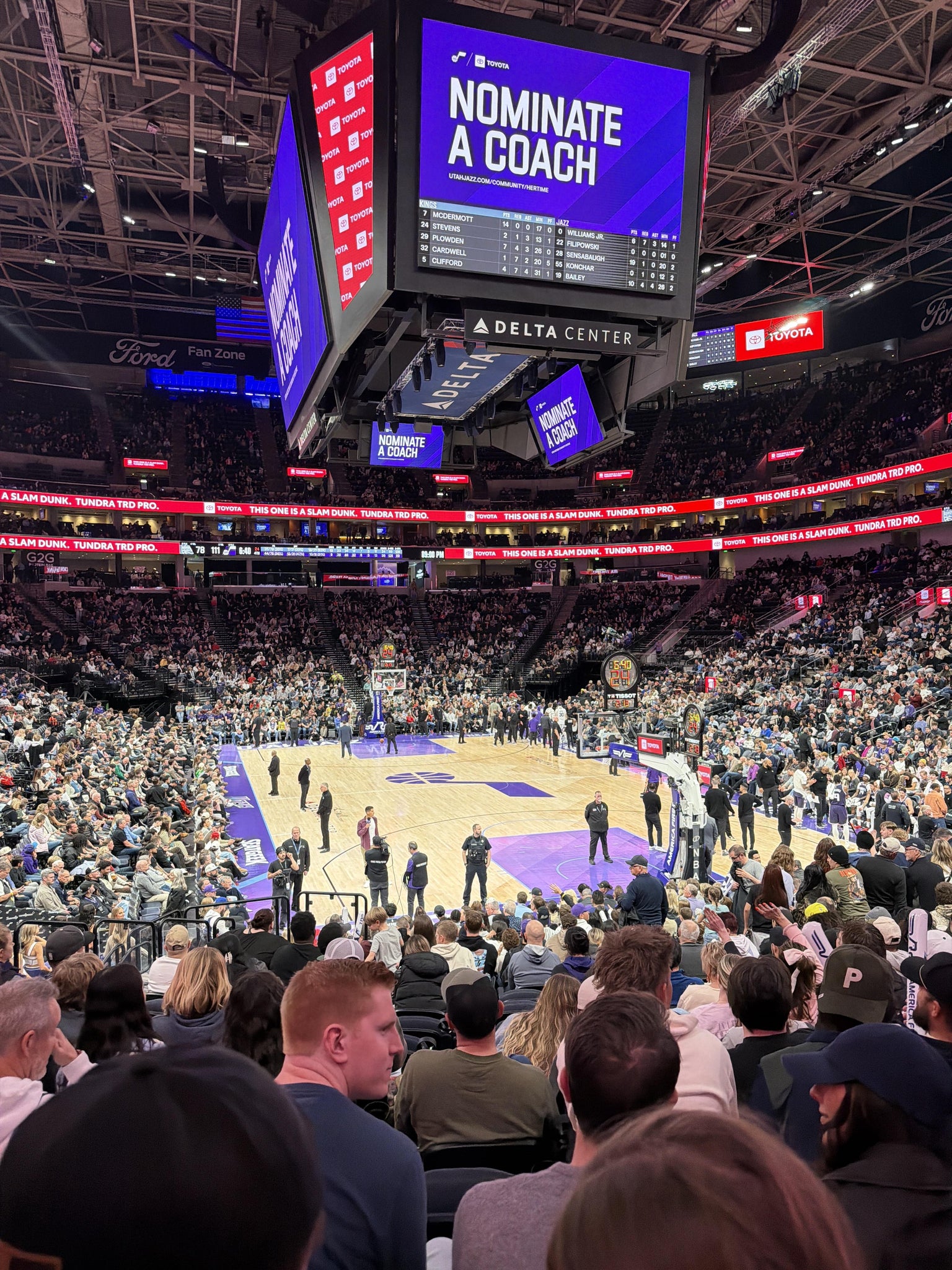 Real Fan View taken from Section 14 at Delta Center by Abner B