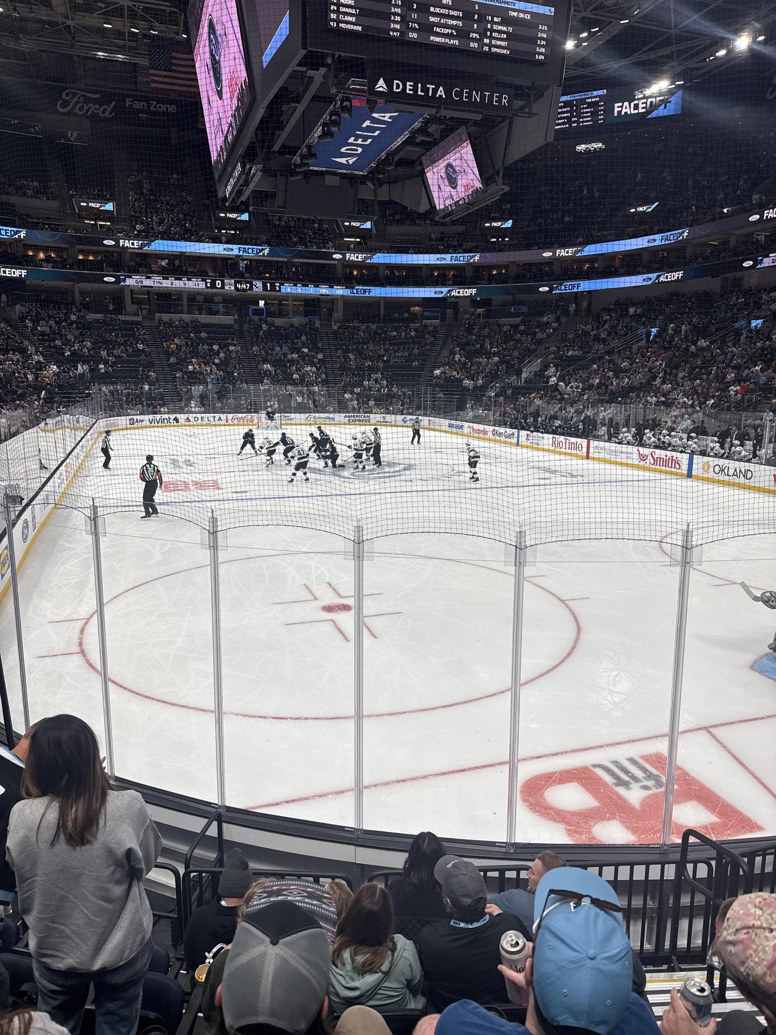 Real Fan View taken from Section 14 at Delta Center by Joseph P