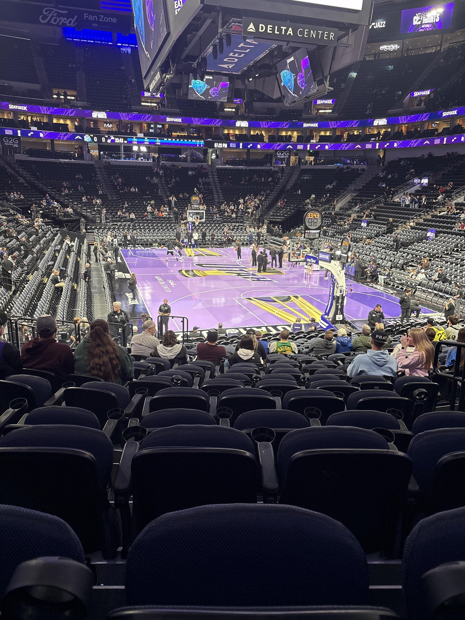 Real Fan View taken from Section 14 at Delta Center by Makayla M