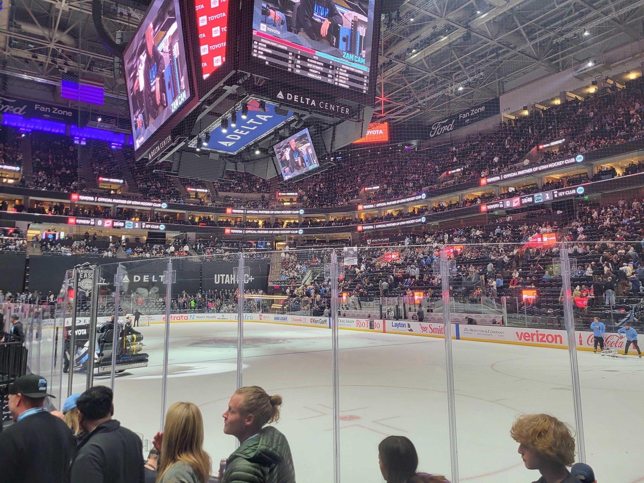 Real Fan View taken from Section 14 at Delta Center by Matthew V