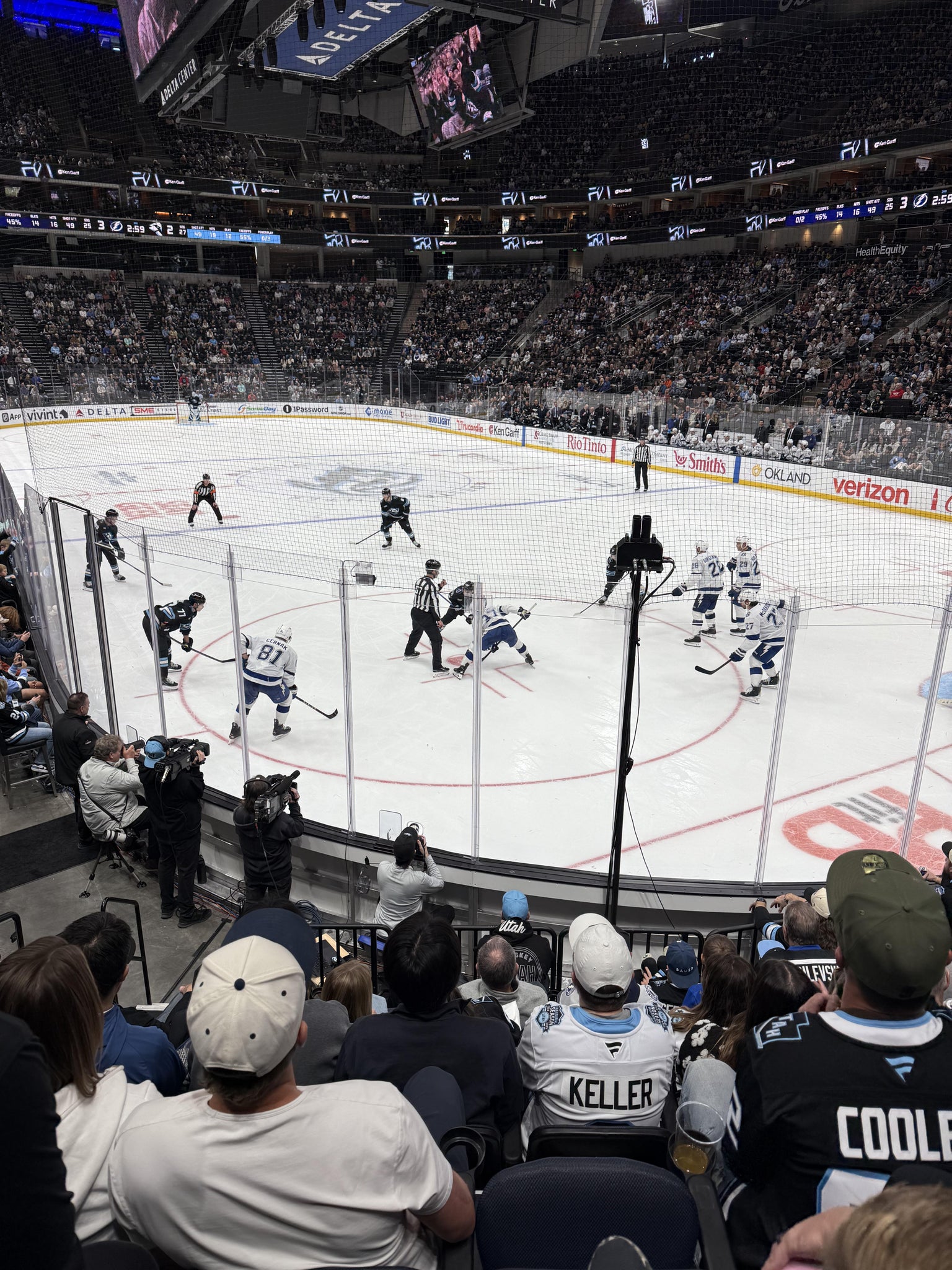 Real Fan View taken from Section 14 at Delta Center by Raquel J