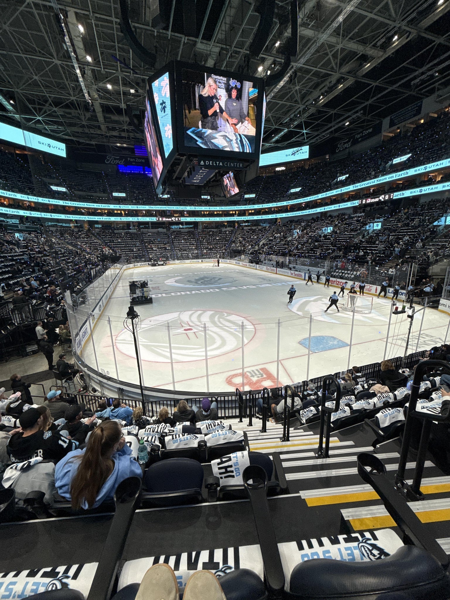 Real Fan View taken from Section 14 at Delta Center by Shannon G