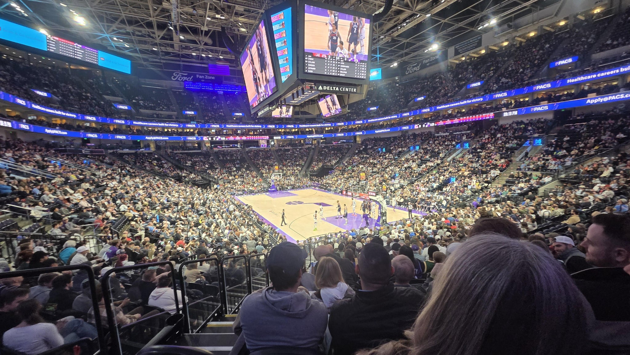 Real Fan View taken from Section 14 at Delta Center by Josh L
