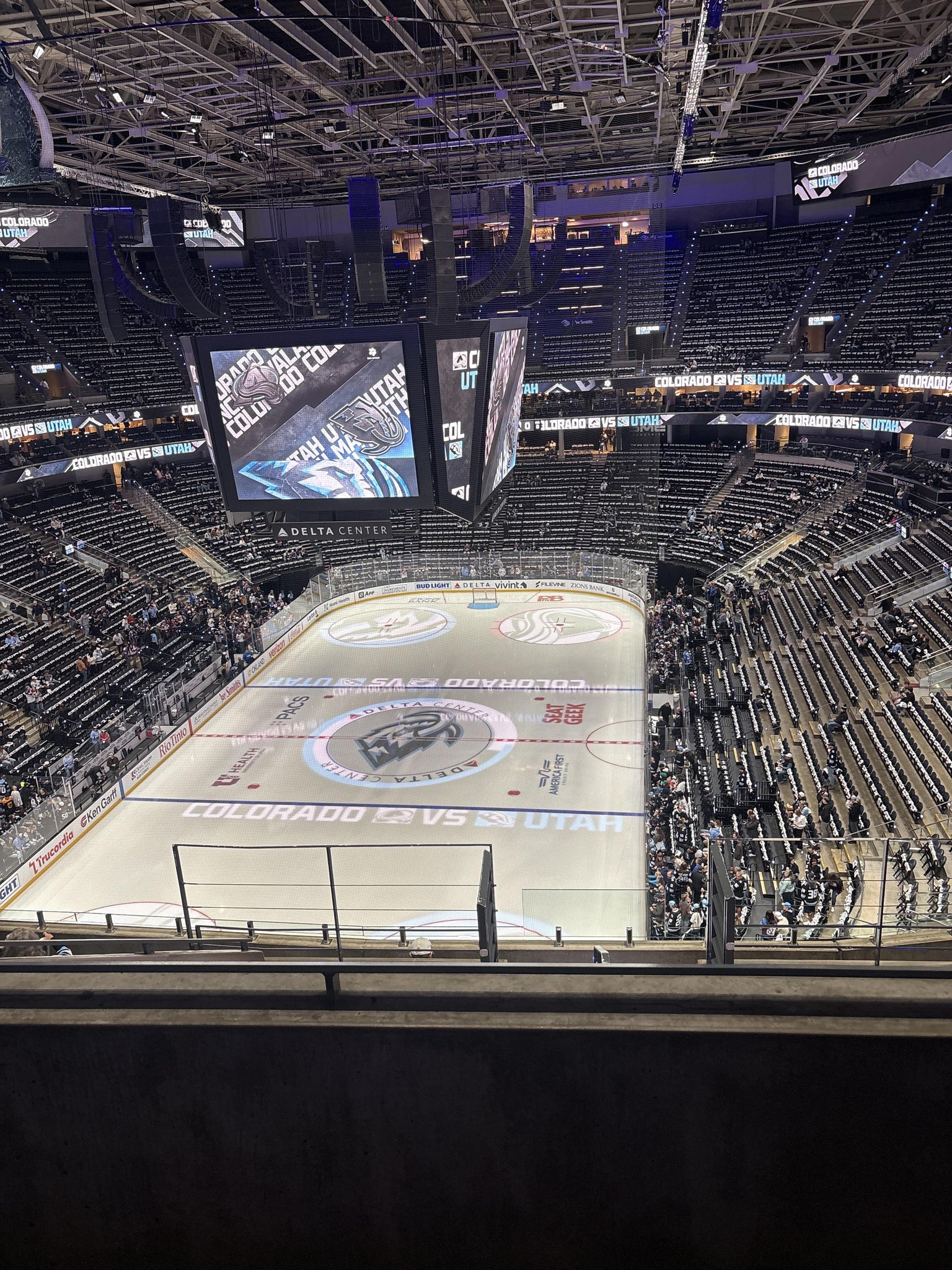 Real Fan View taken from Section 140 at Delta Center by Colby B