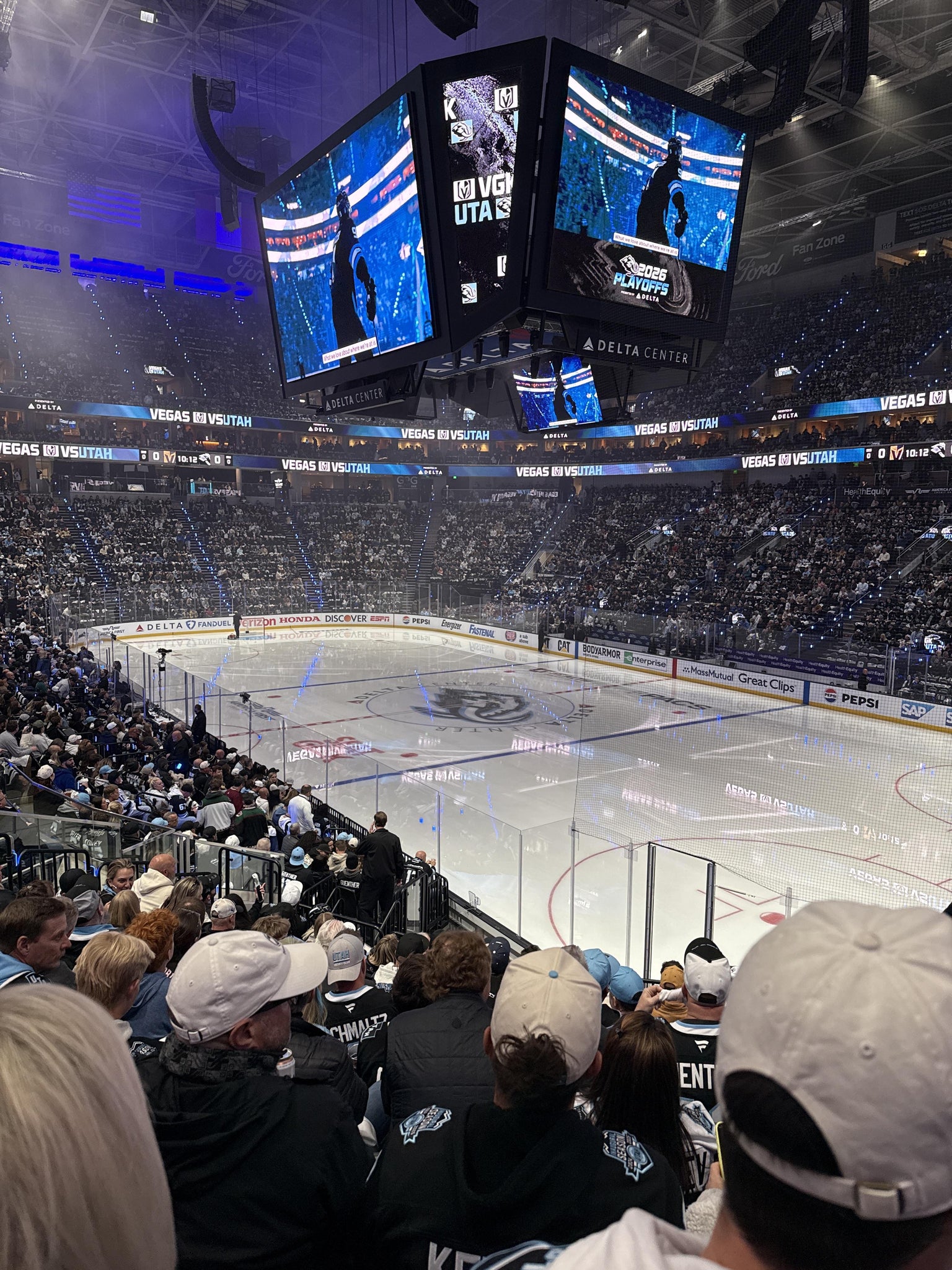 Real Fan View taken from Section 15 at Delta Center by Judith G