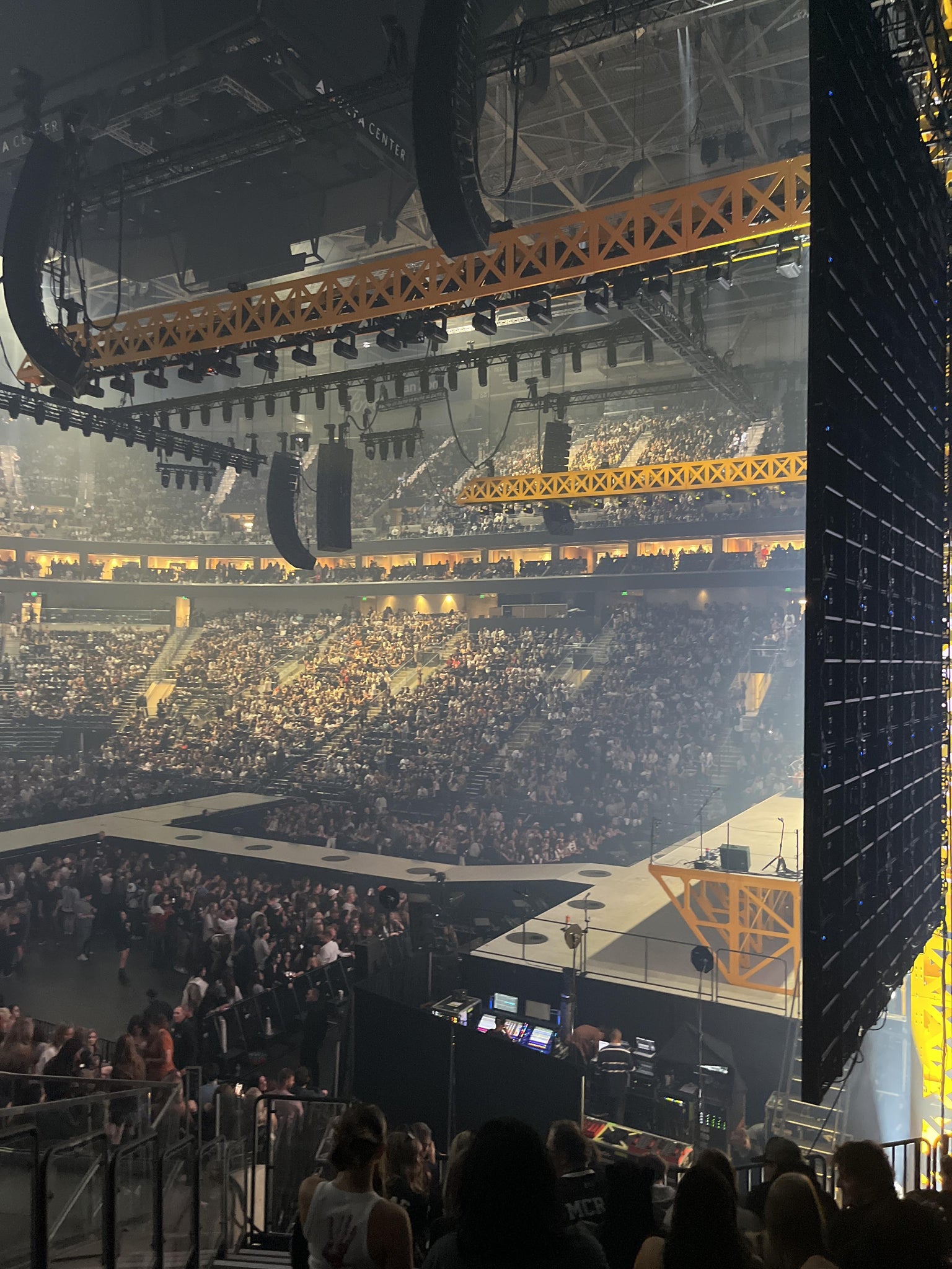 Real Fan View taken from Section 15 at Delta Center by Josh B