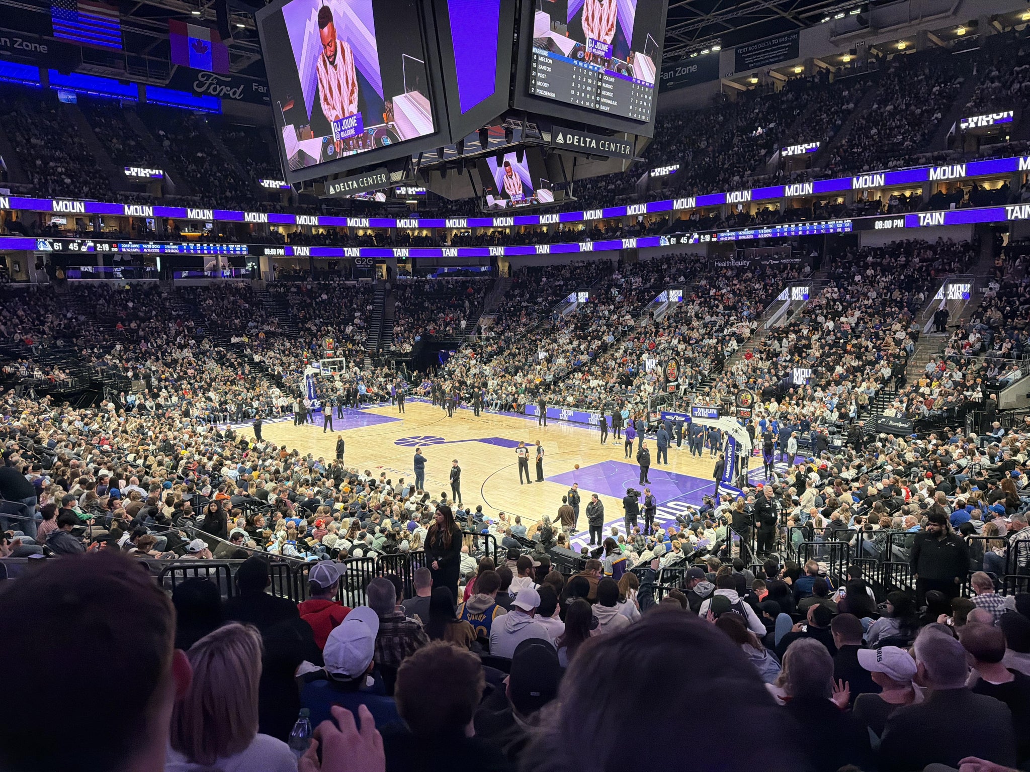 Real Fan View taken from Section 15 at Delta Center by Blake M