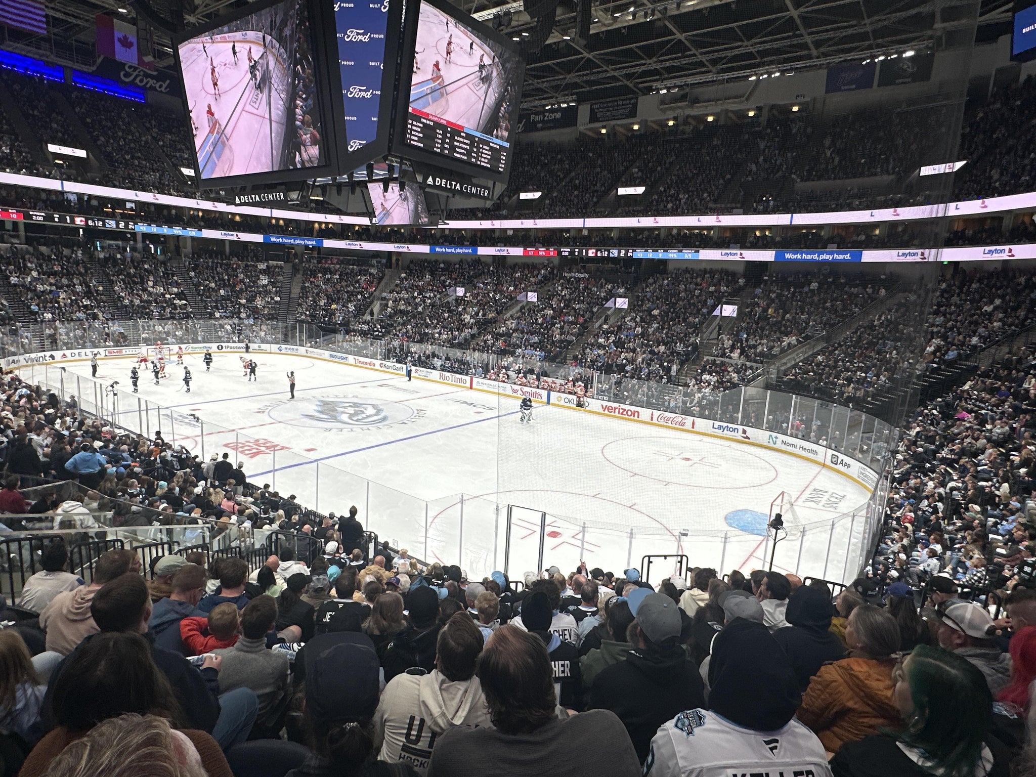 Real Fan View taken from Section 15 at Delta Center by Lisa L