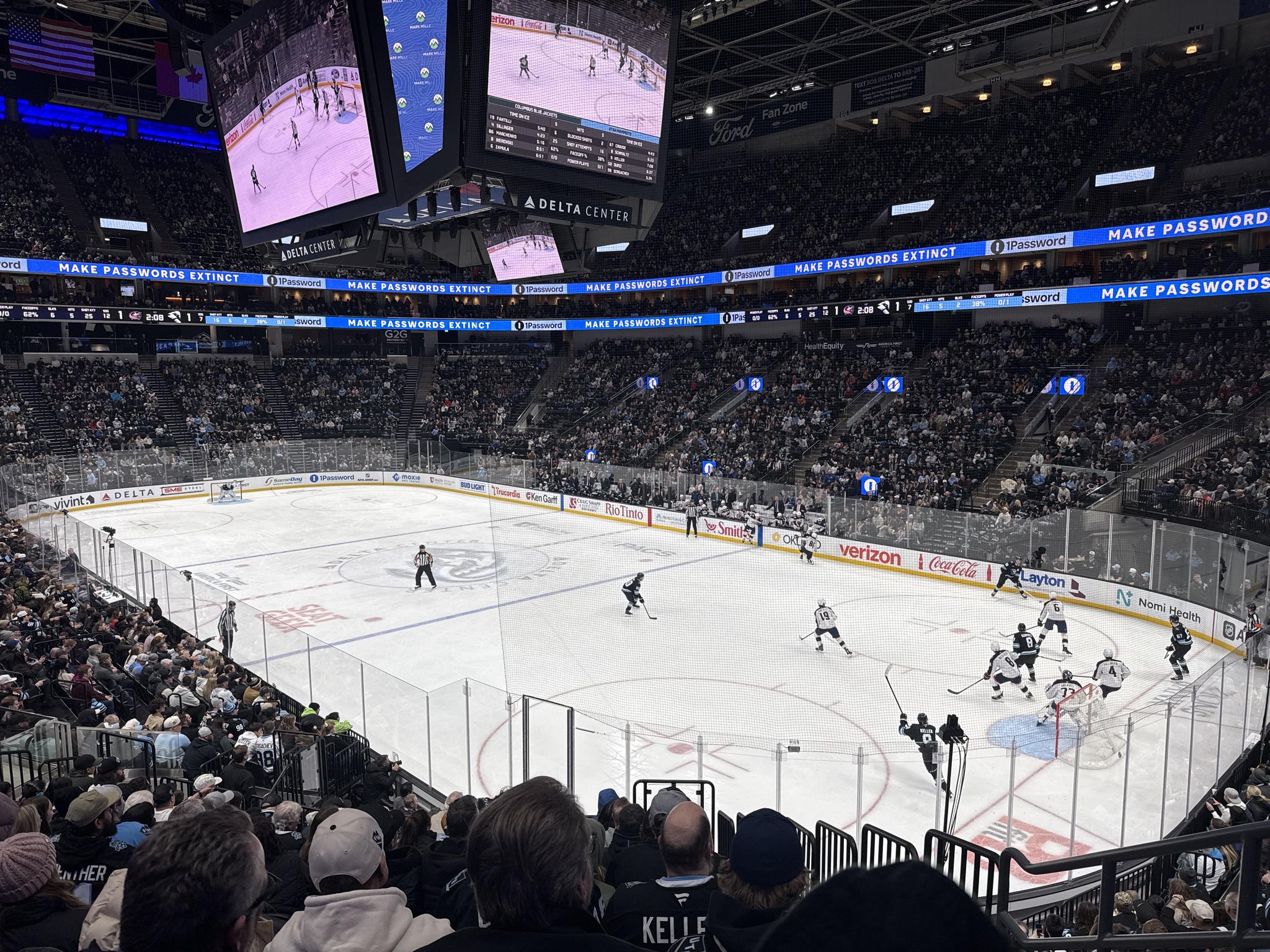 Real Fan View taken from Section 15 at Delta Center by Kevin H