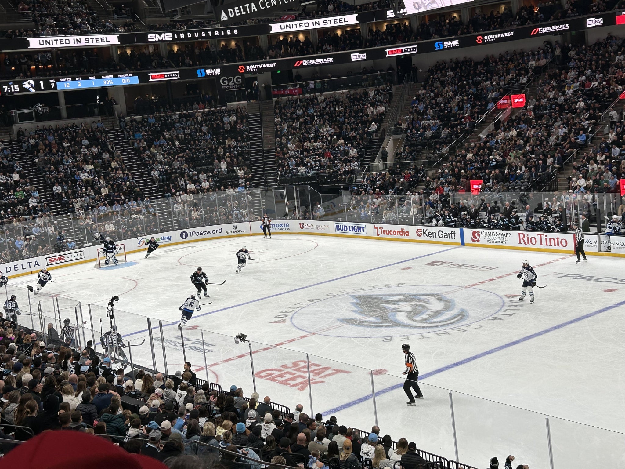 Real Fan View taken from Section 15 at Delta Center by Dalia N