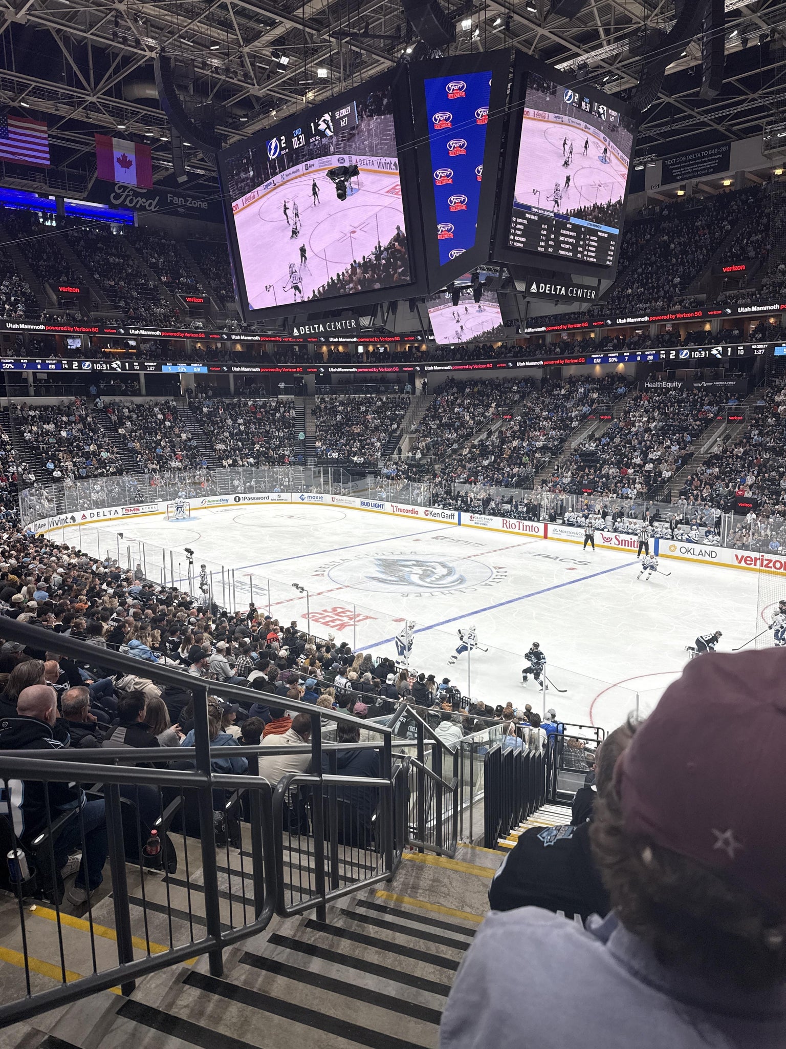 Real Fan View taken from Section 15 at Delta Center by Kimberly  C