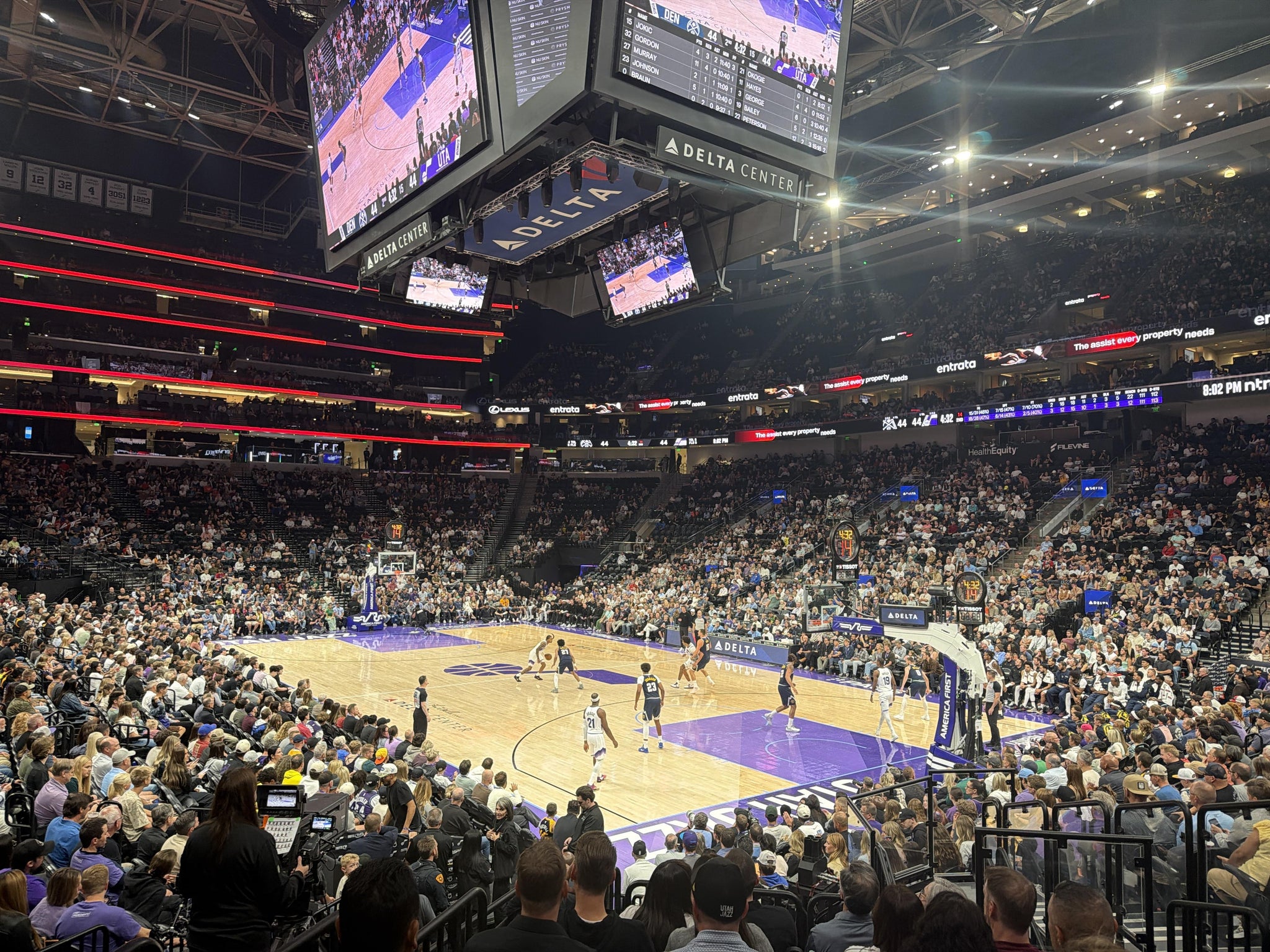 Real Fan View taken from Section 15 at Delta Center by Anonymous User
