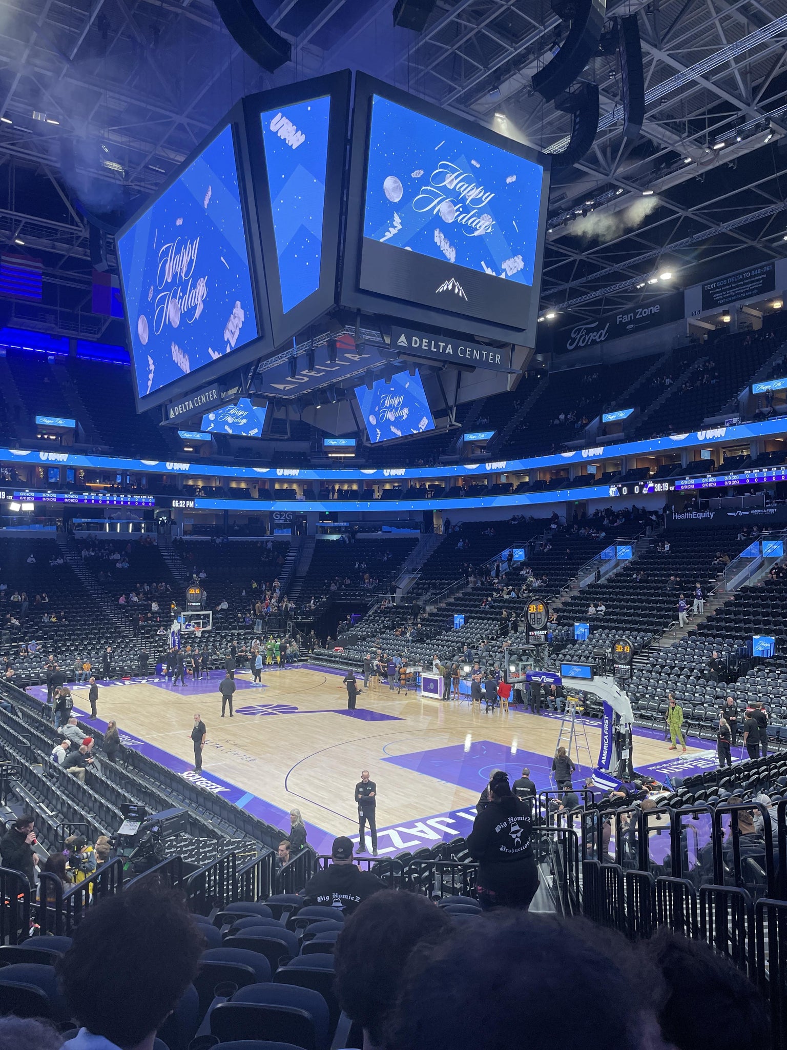 Real Fan View taken from Section 15 at Delta Center by Brady S