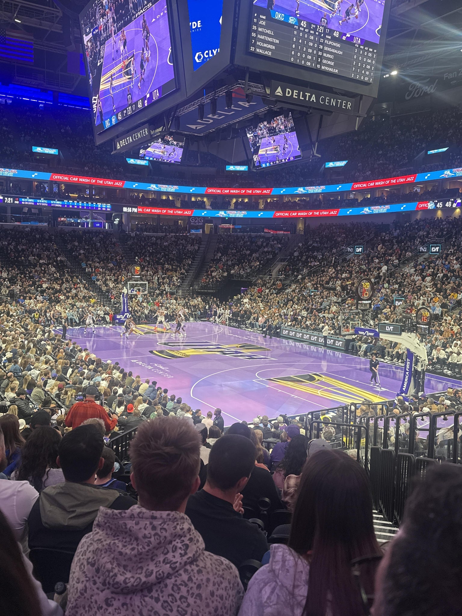 Real Fan View taken from Section 15 at Delta Center by Travis F
