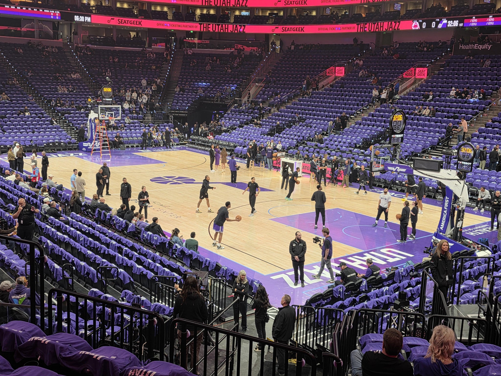 Real Fan View taken from Section 15 at Delta Center by Robert O
