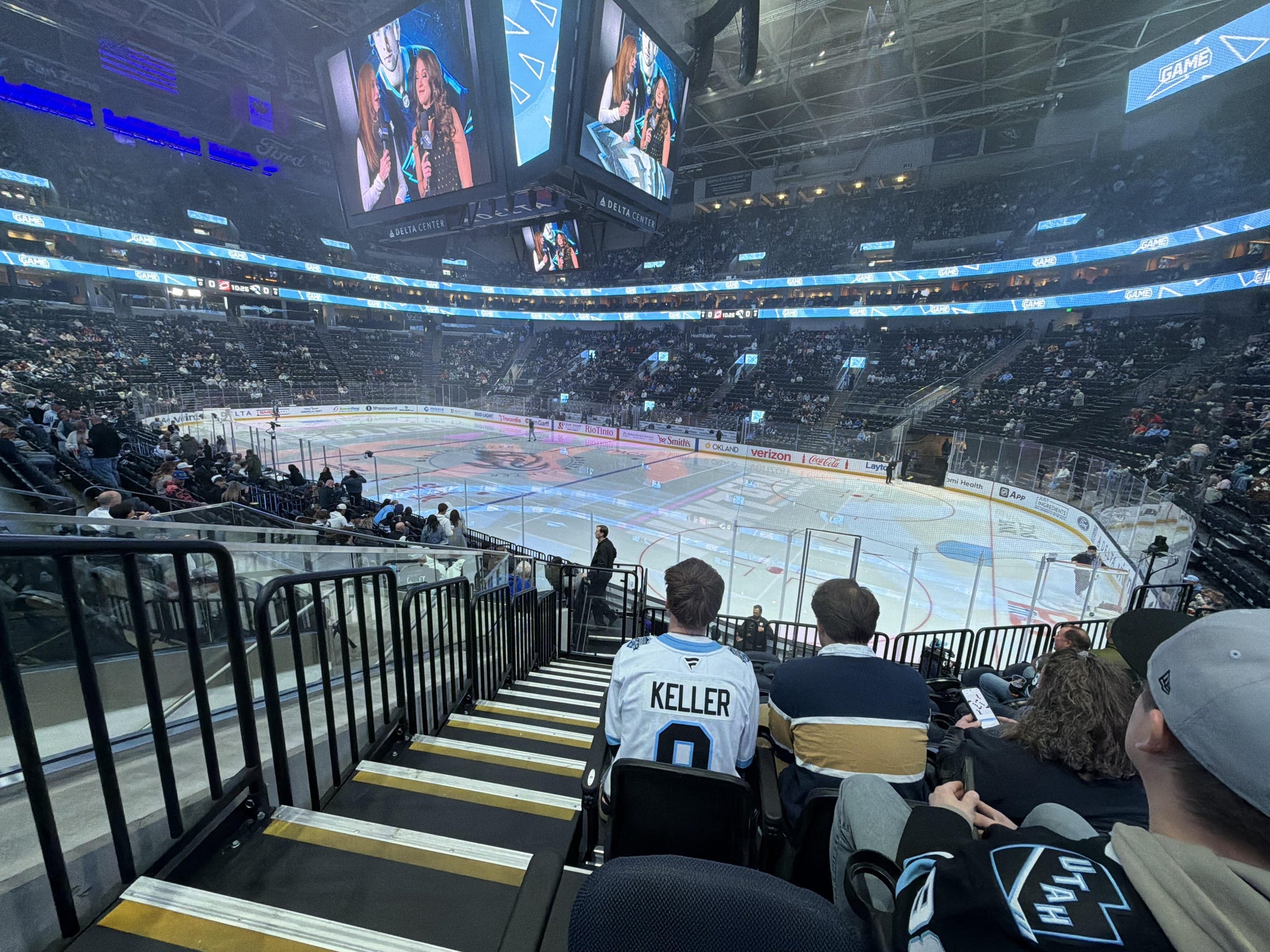 Real Fan View taken from Section 15 at Delta Center by Larry B