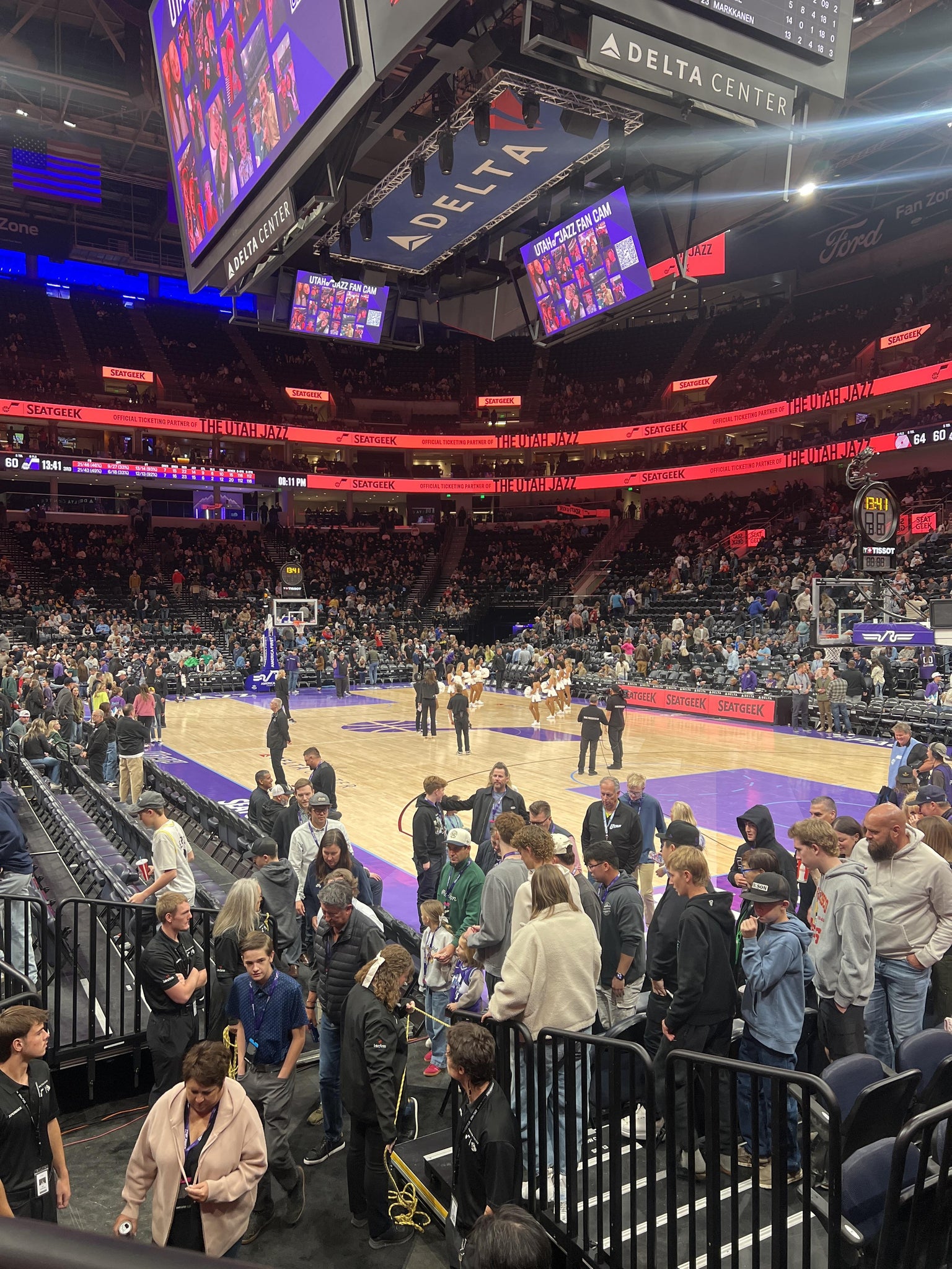 Real Fan View taken from Section 15 at Delta Center by Dominic T