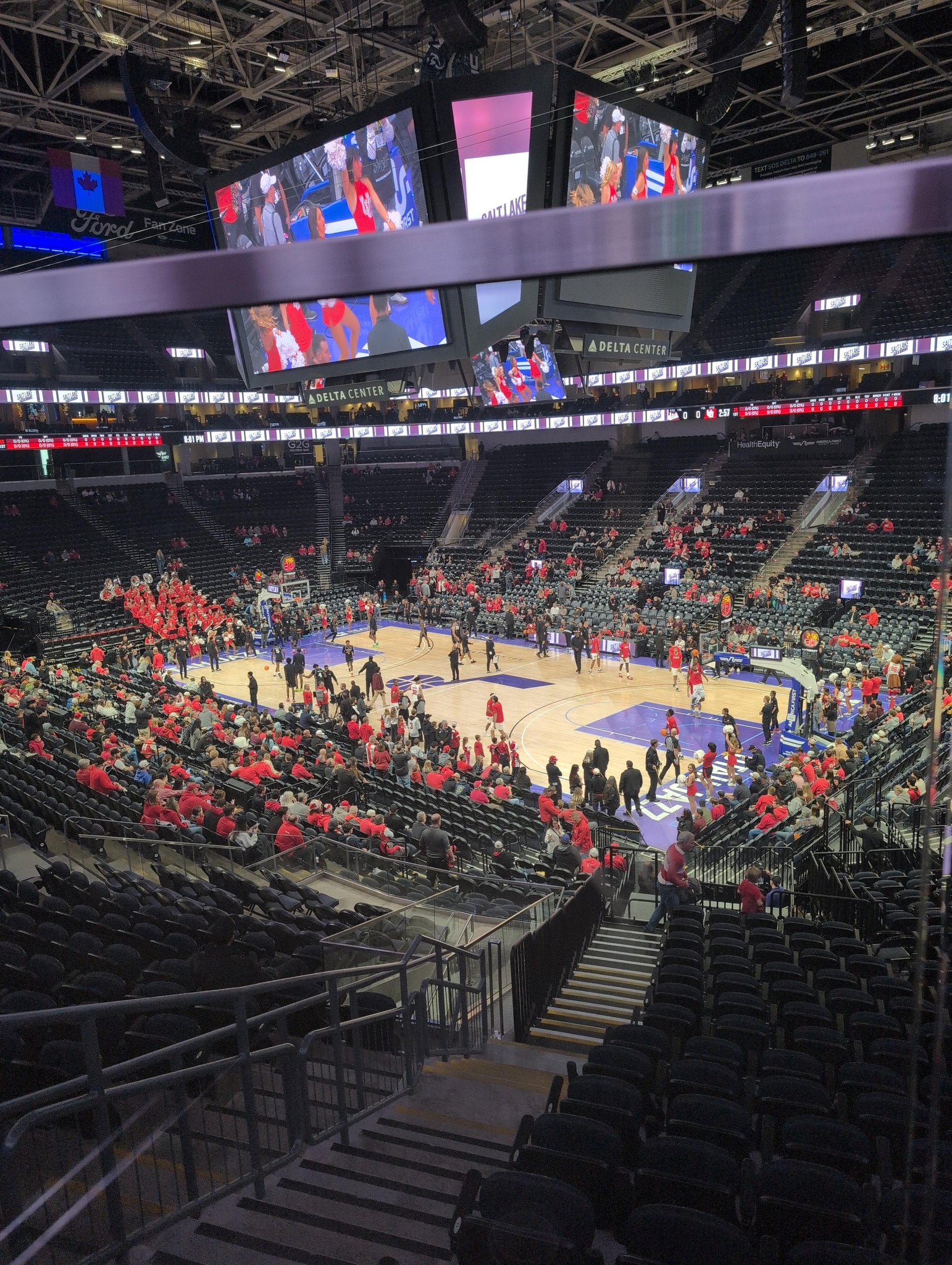 Real Fan View taken from Section 15 at Delta Center by Andrew G