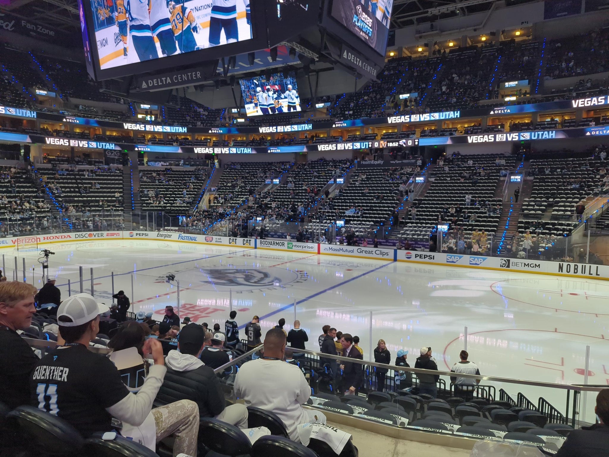 Real Fan View taken from Section 16 at Delta Center by Thomas Y
