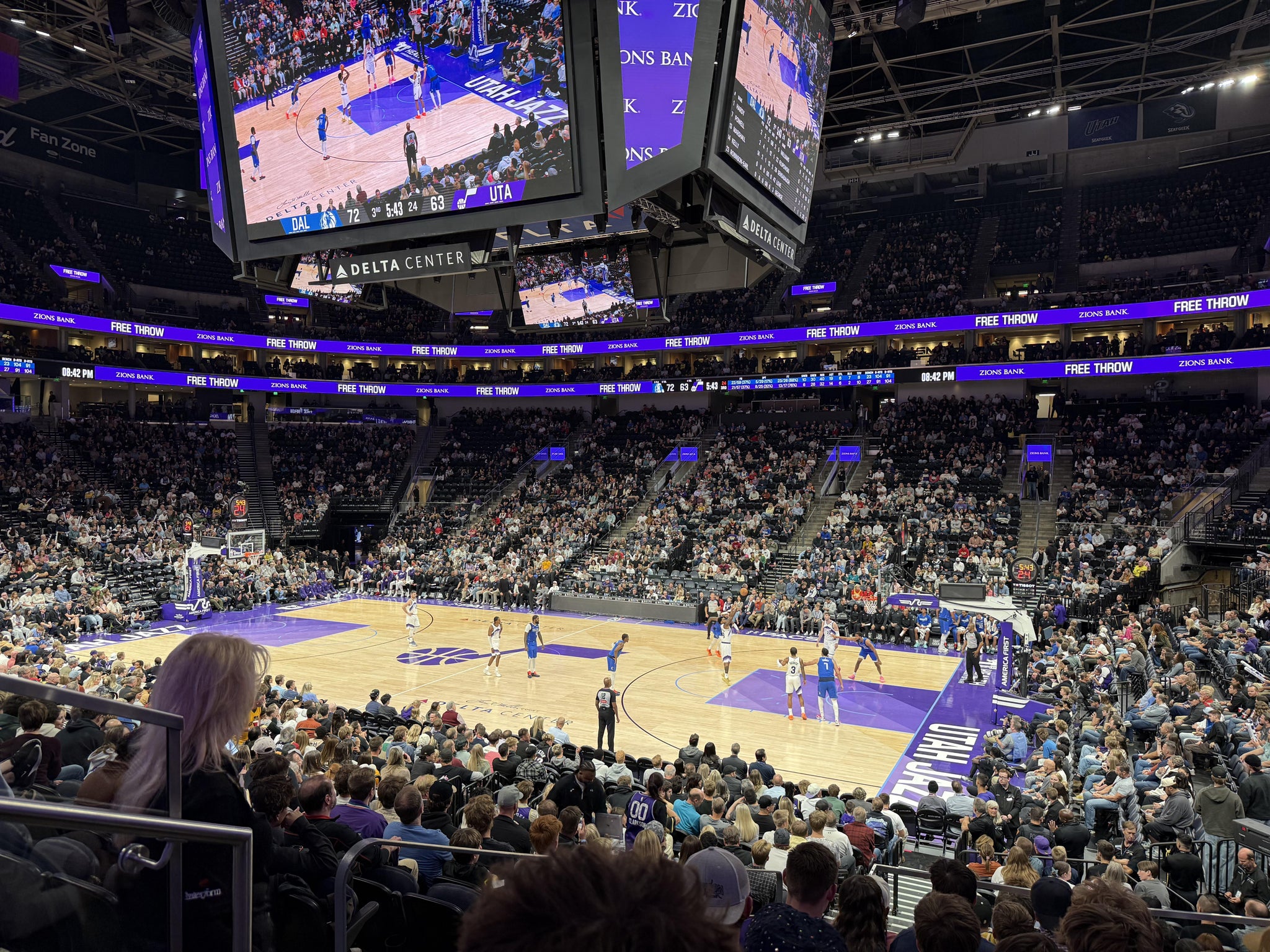 Real Fan View taken from Section 16 at Delta Center by Lorraine B