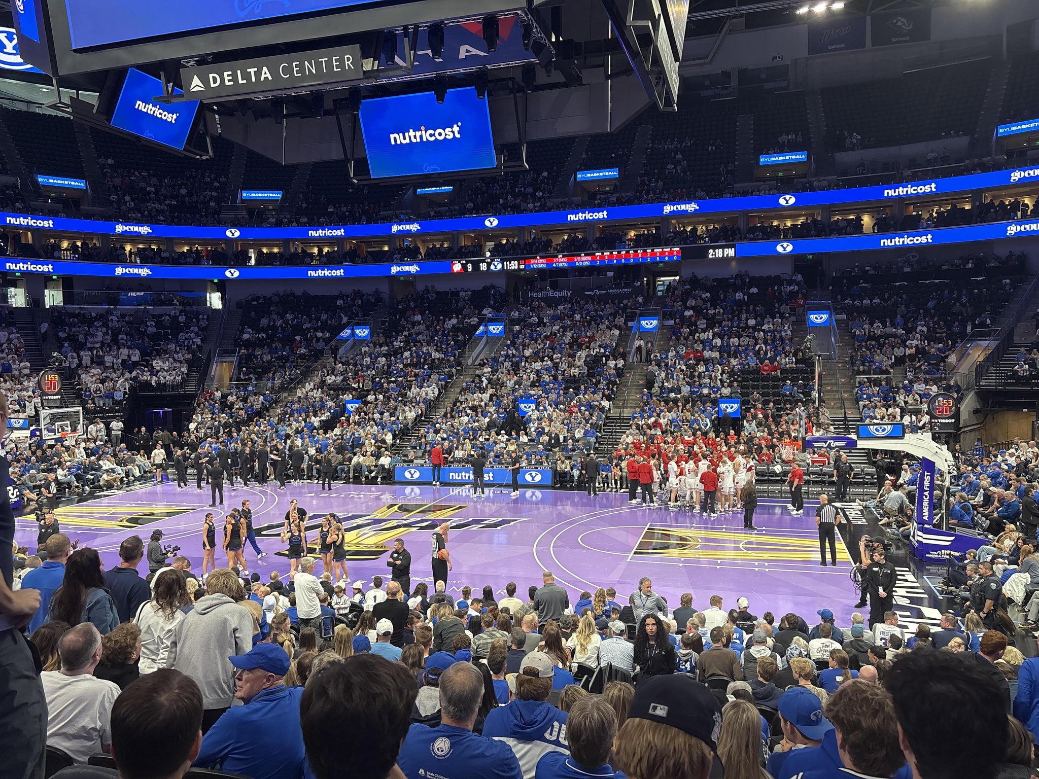 Real Fan View taken from Section 17 at Delta Center by Anonymous User