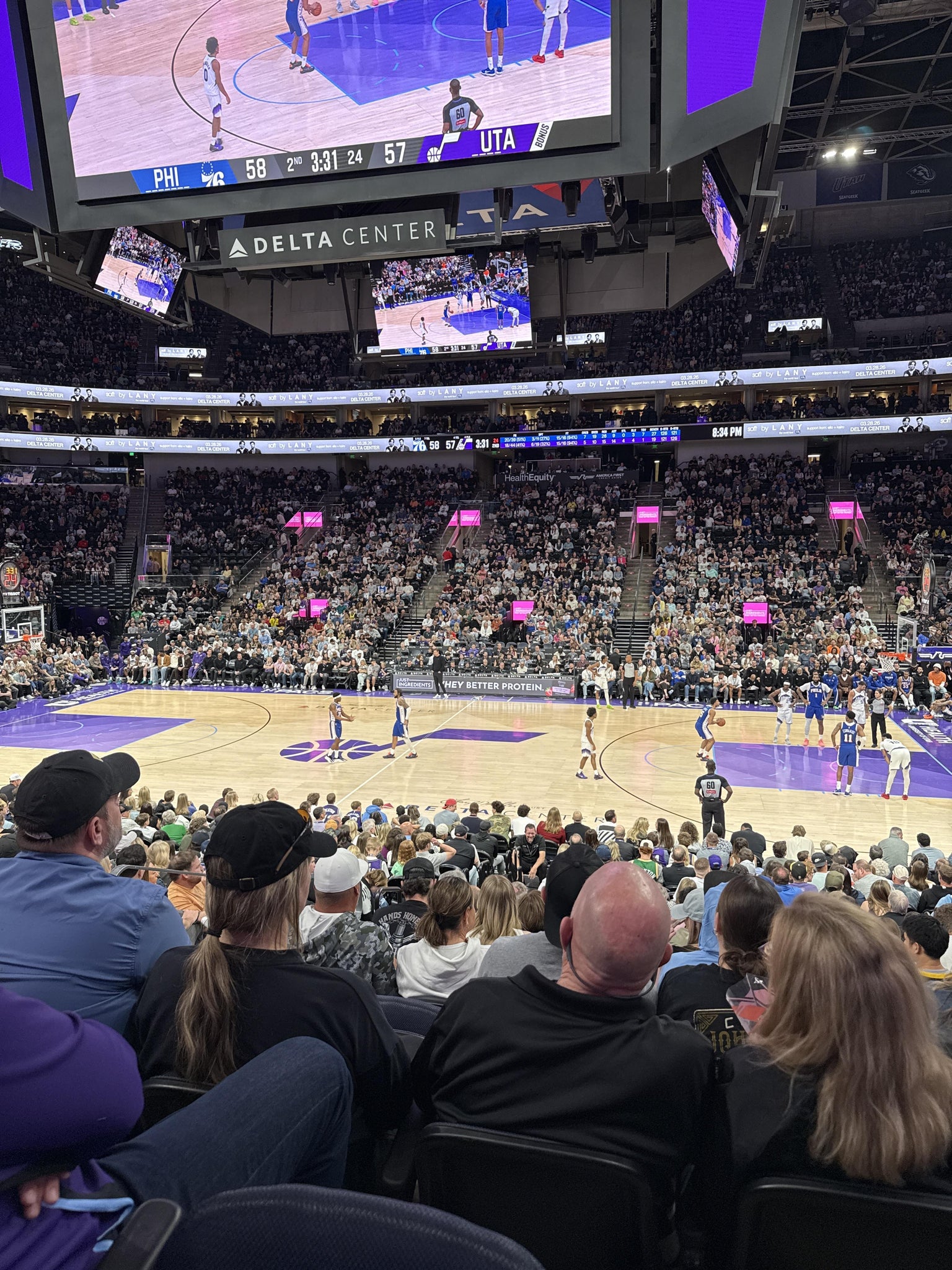 Real Fan View taken from Section 17 at Delta Center by Jeremiah J